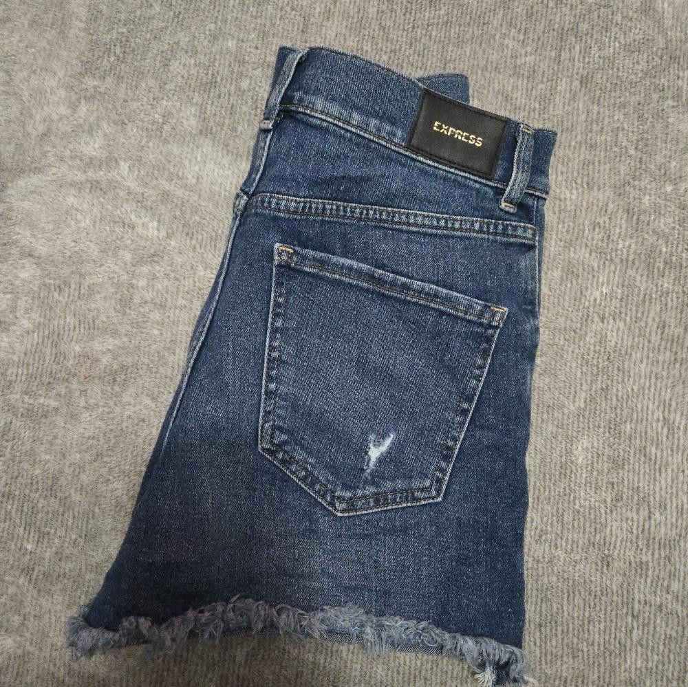 Express Express Jean Shorts Size 26" / US 2 / IT 38 - 4 Thumbnail