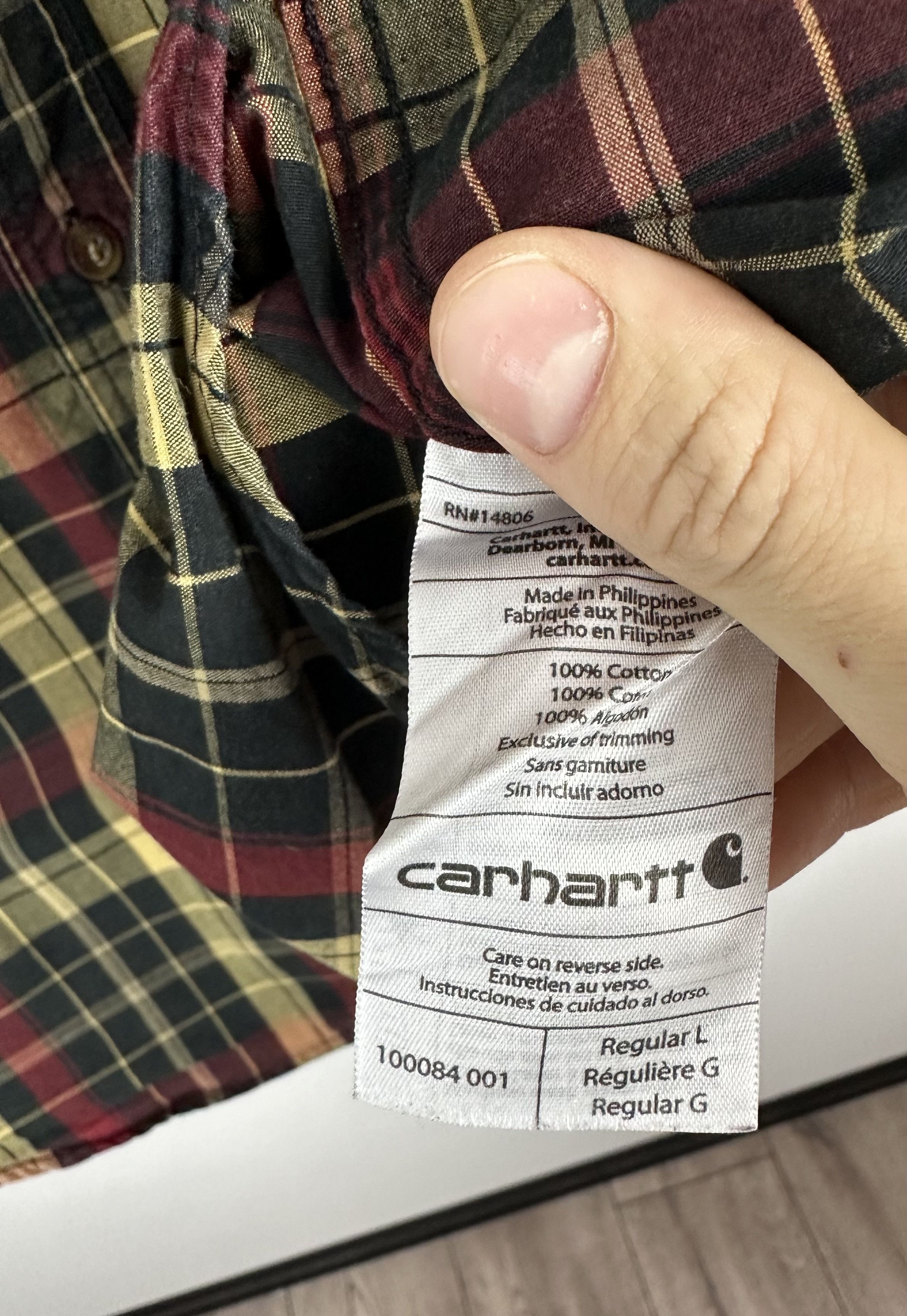 Carhartt Carhartt flanel workwear shirt checked Size US XL / EU 56 / 4 - 7 Thumbnail