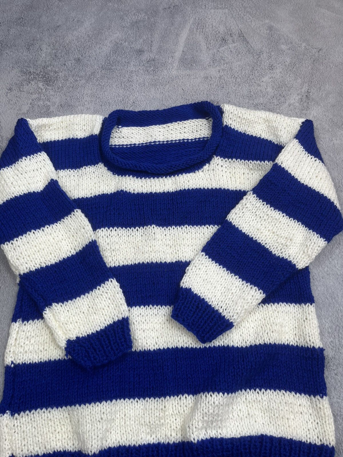 Japanese Brand × Vintage Vintage Y2K stripped knitted pullover sweater old money Size S / US 4 / IT 40 - 6 Thumbnail