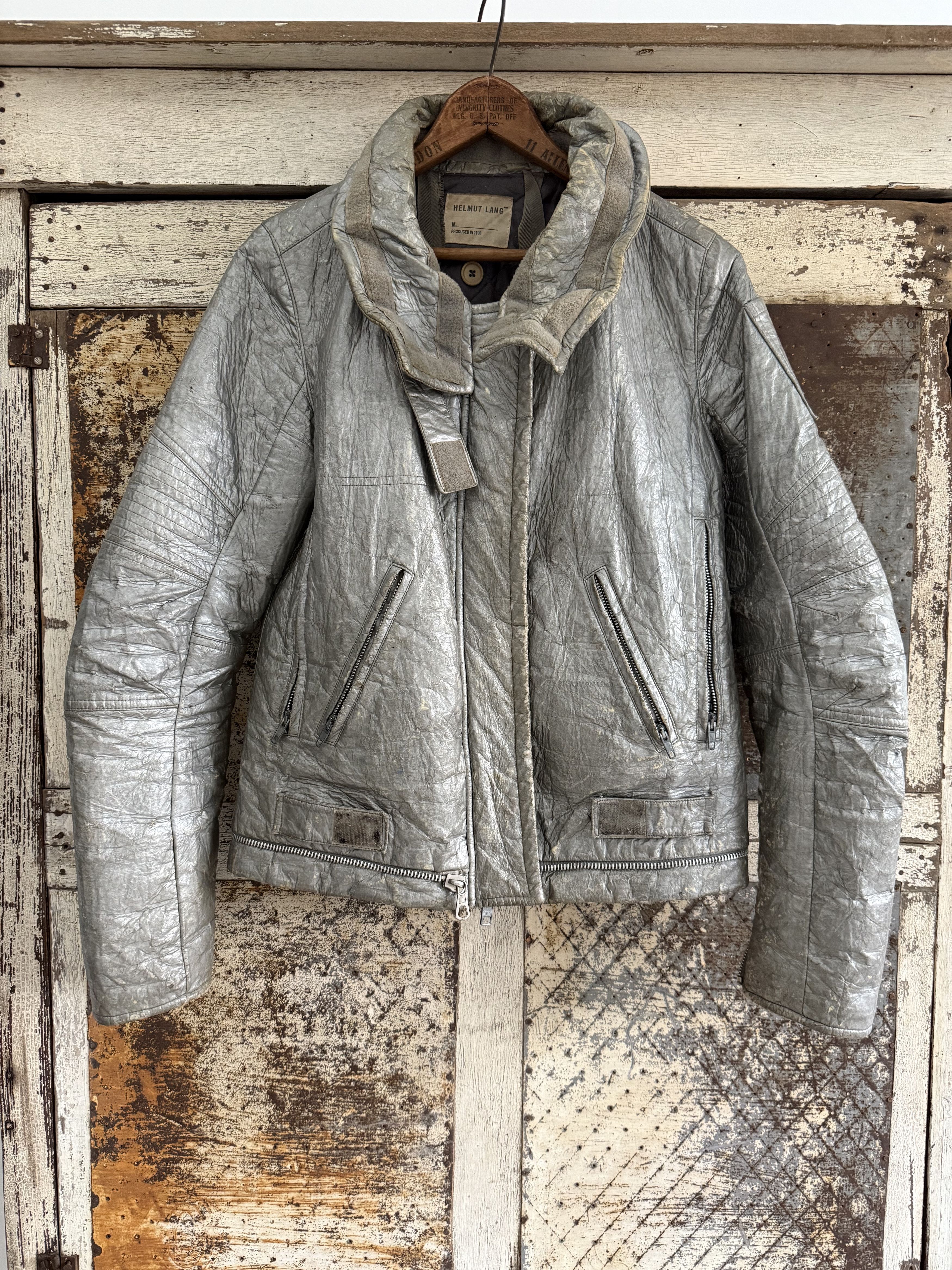 Helmut Lang 1999 Helmut Lang Astro Biker Jacket & Pants Set Size US S / EU 44-46 / 1 - 2 Thumbnail