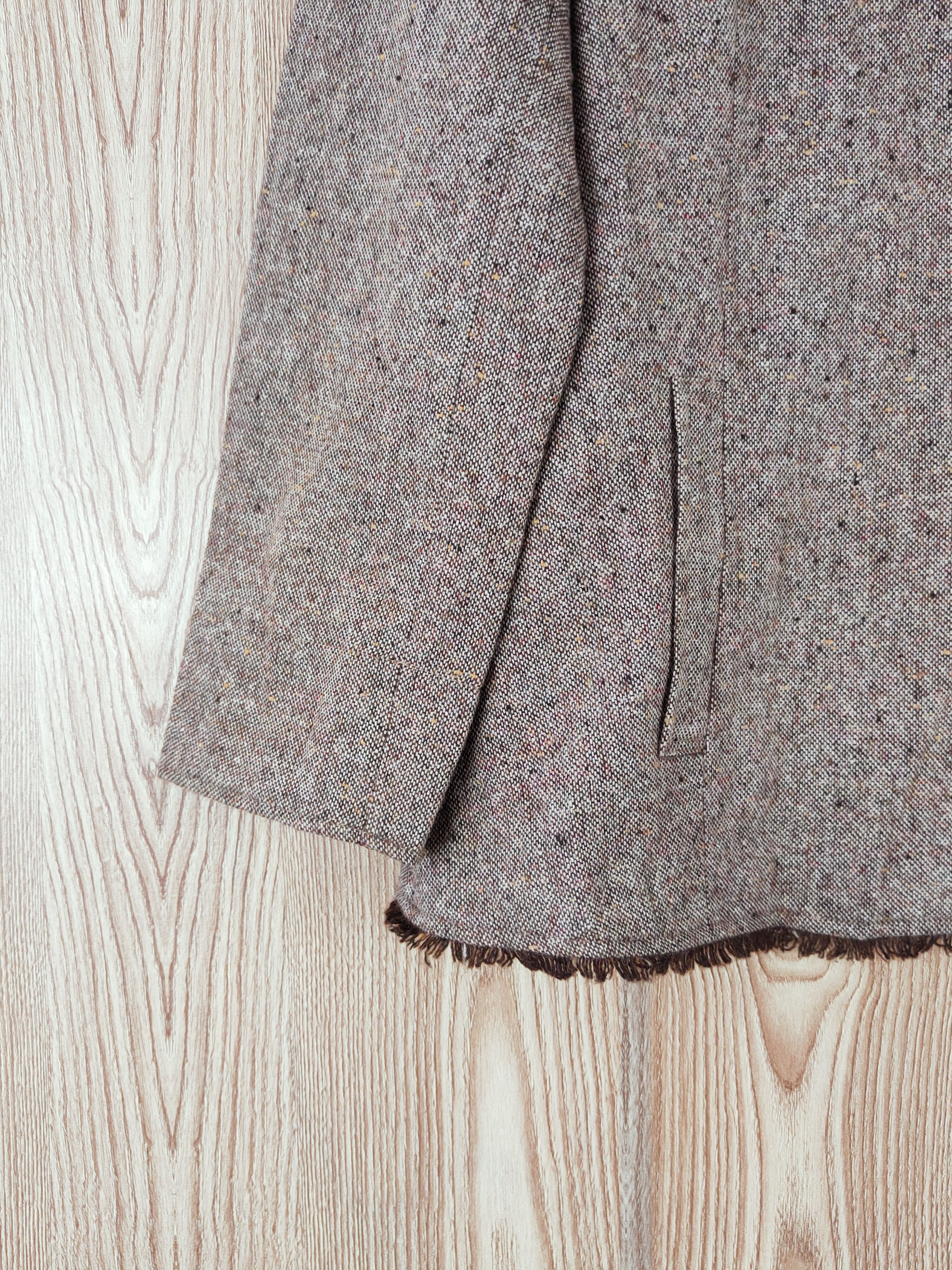 Japanese Brand × Vintage Retro Design by Noble Eve Collection Brown Wool Jackets Size L / US 10 / IT 46 - 4 Thumbnail