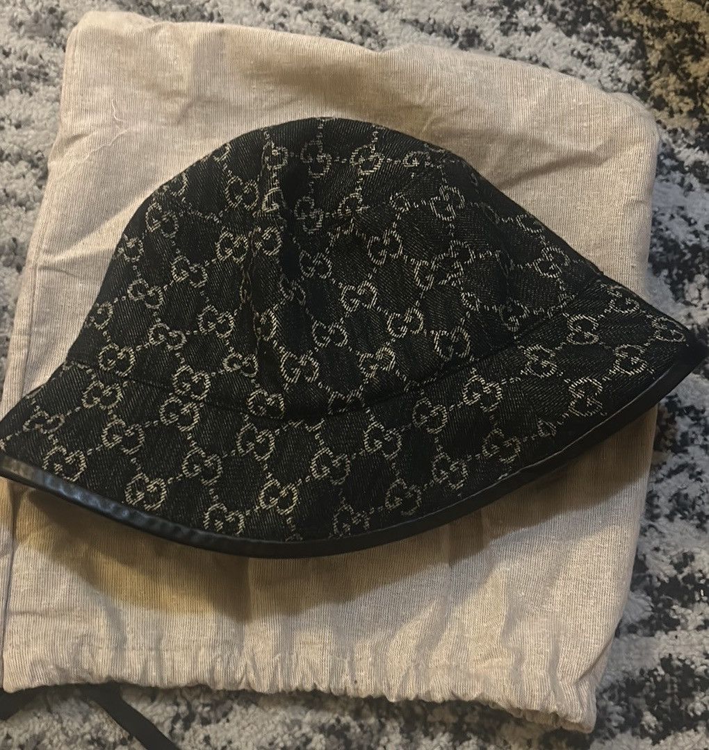 Gucci Gucci GG Denim Bucket Hat size L Size ONE SIZE - 7 Thumbnail