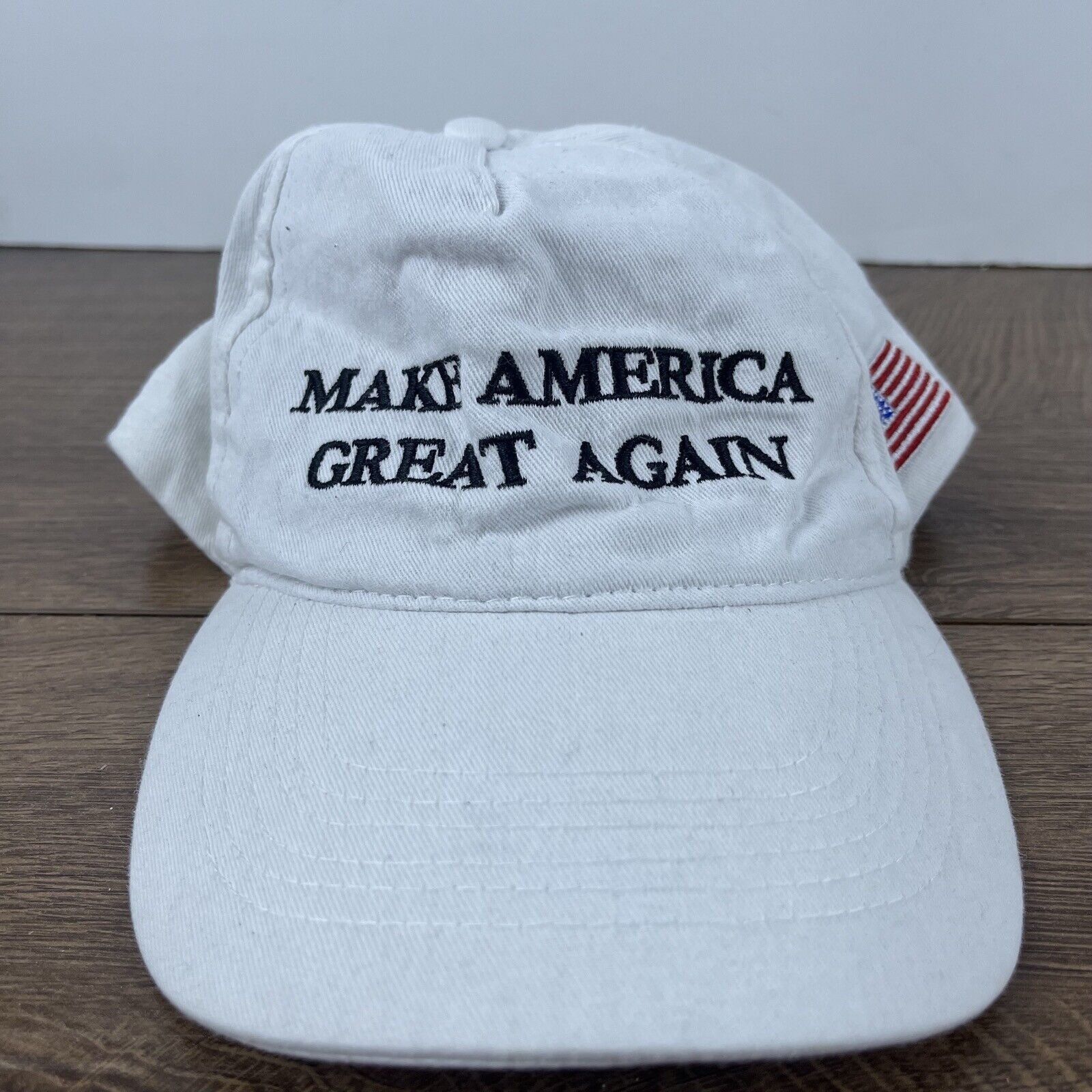 Other MAGA Hat Flag Make America Great Again Adjustable Hat White Size ONE SIZE - 4 Thumbnail