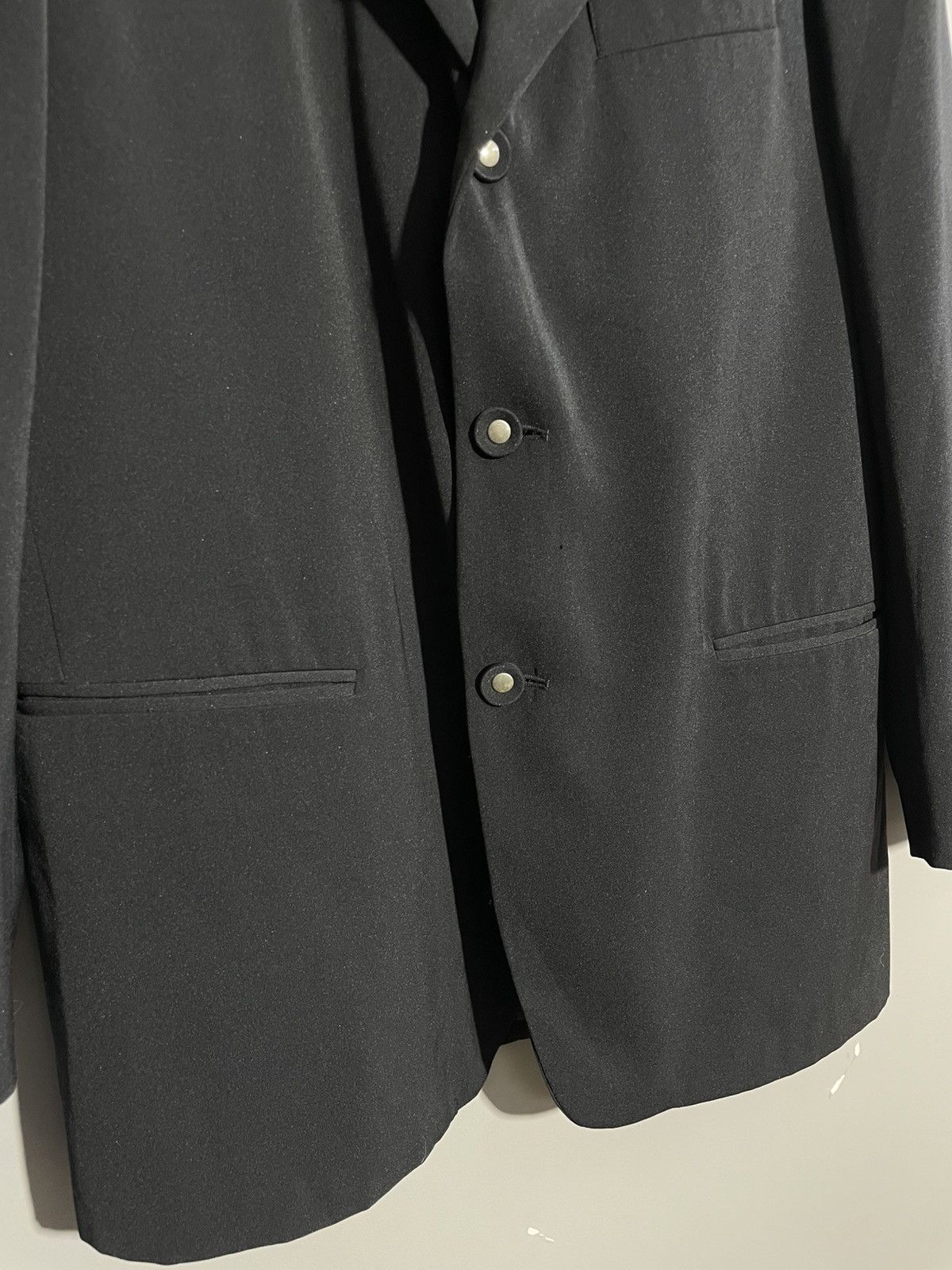 Marithe + Francois Girbaud Marithe Francois Girbaud S.P.Q.R. City Black Mens Blazer Size 50R - 4 Thumbnail
