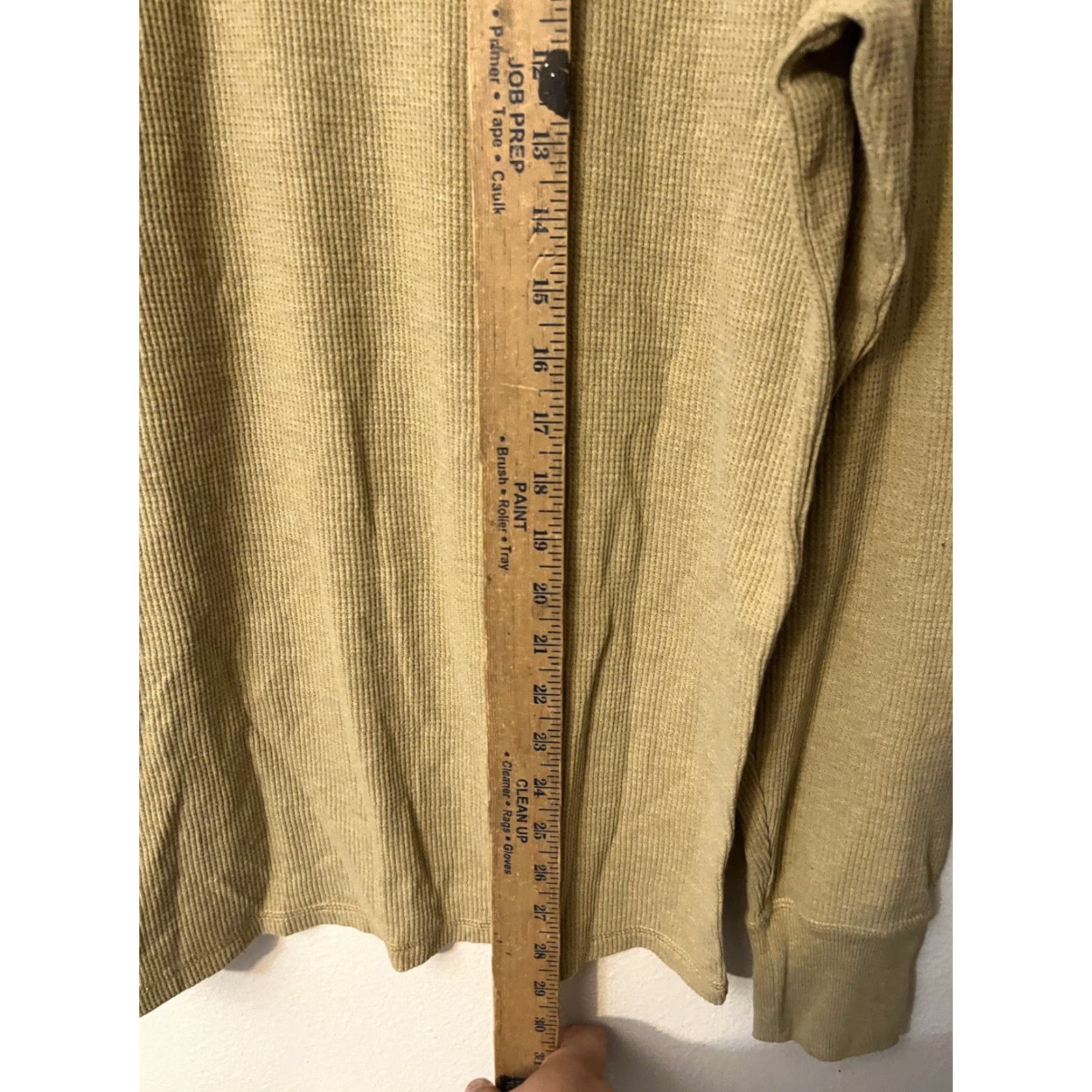 Tommy Hilfiger Tommy Hilfiger Men's Medium Brown Waffle Knit Long Sleeve Thermal Shirt Sleepwear Size US M / EU 48-50 / 2 - 4 Thumbnail