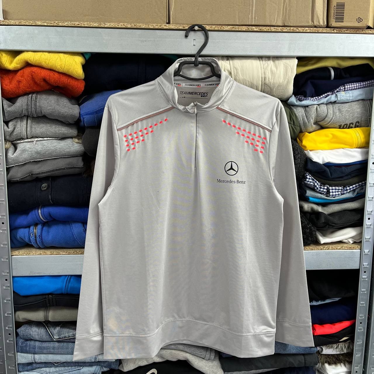Fox Racing VTG Team Mercede-Benz Formula 1 Racing 1/3 Zip Jacket Size US M / EU 48-50 / 2 - 1 Thumbnail