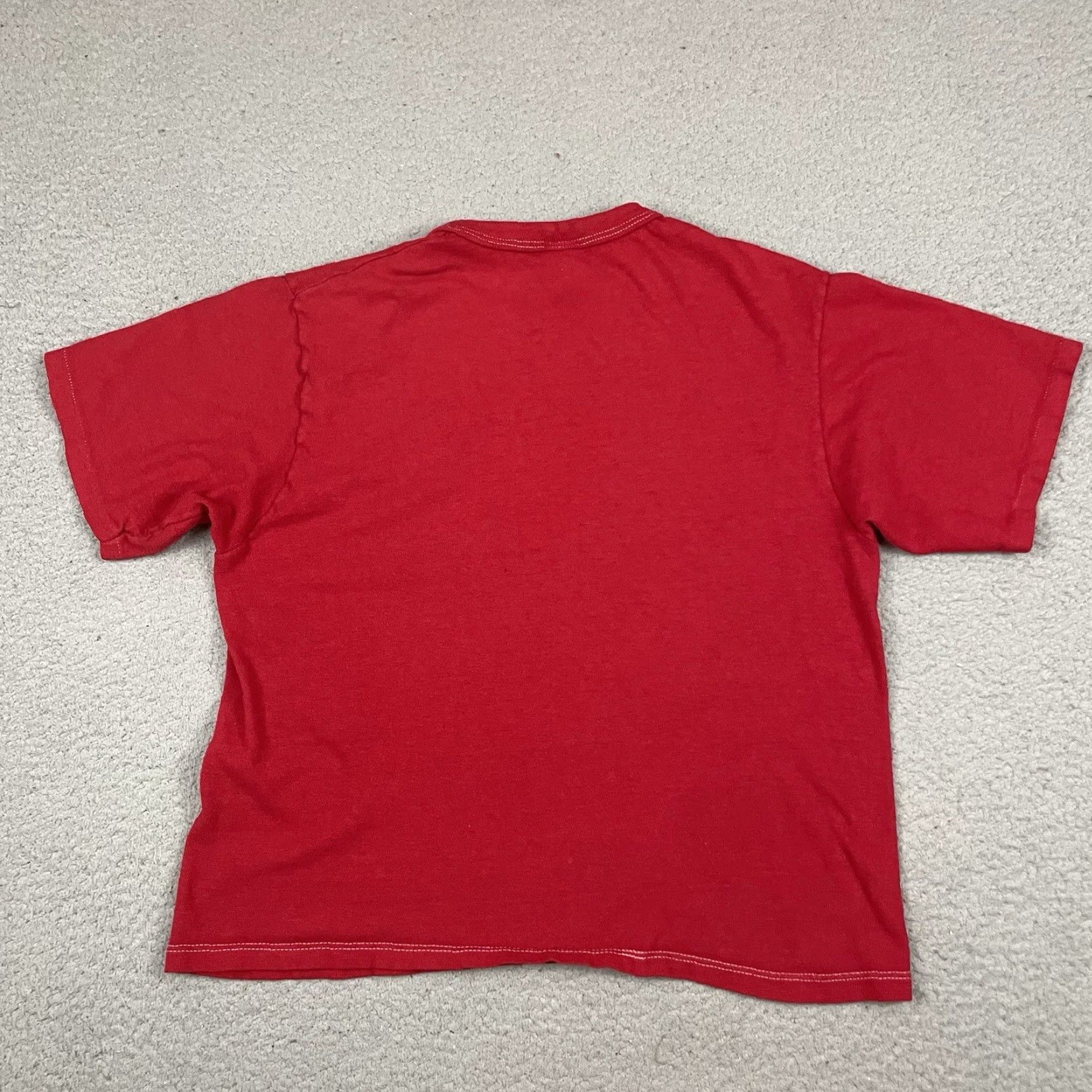 Champion VINTAGE Champion Shirt Mens T Shirt Adult M Red USA 80s Rare Stitch Size US M / EU 48-50 / 2 - 6 Thumbnail
