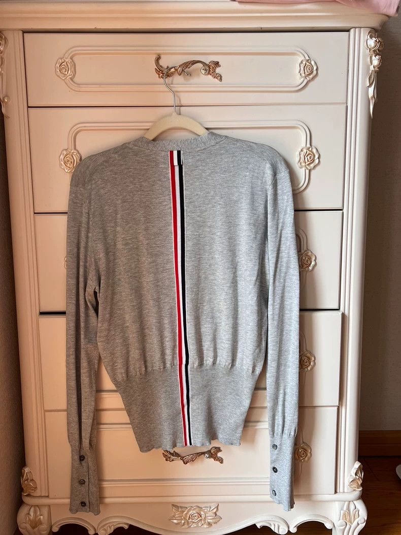 Thom Browne Thom Browne Thin knit cardigan Size US XXS / EU 40 - 2 Thumbnail