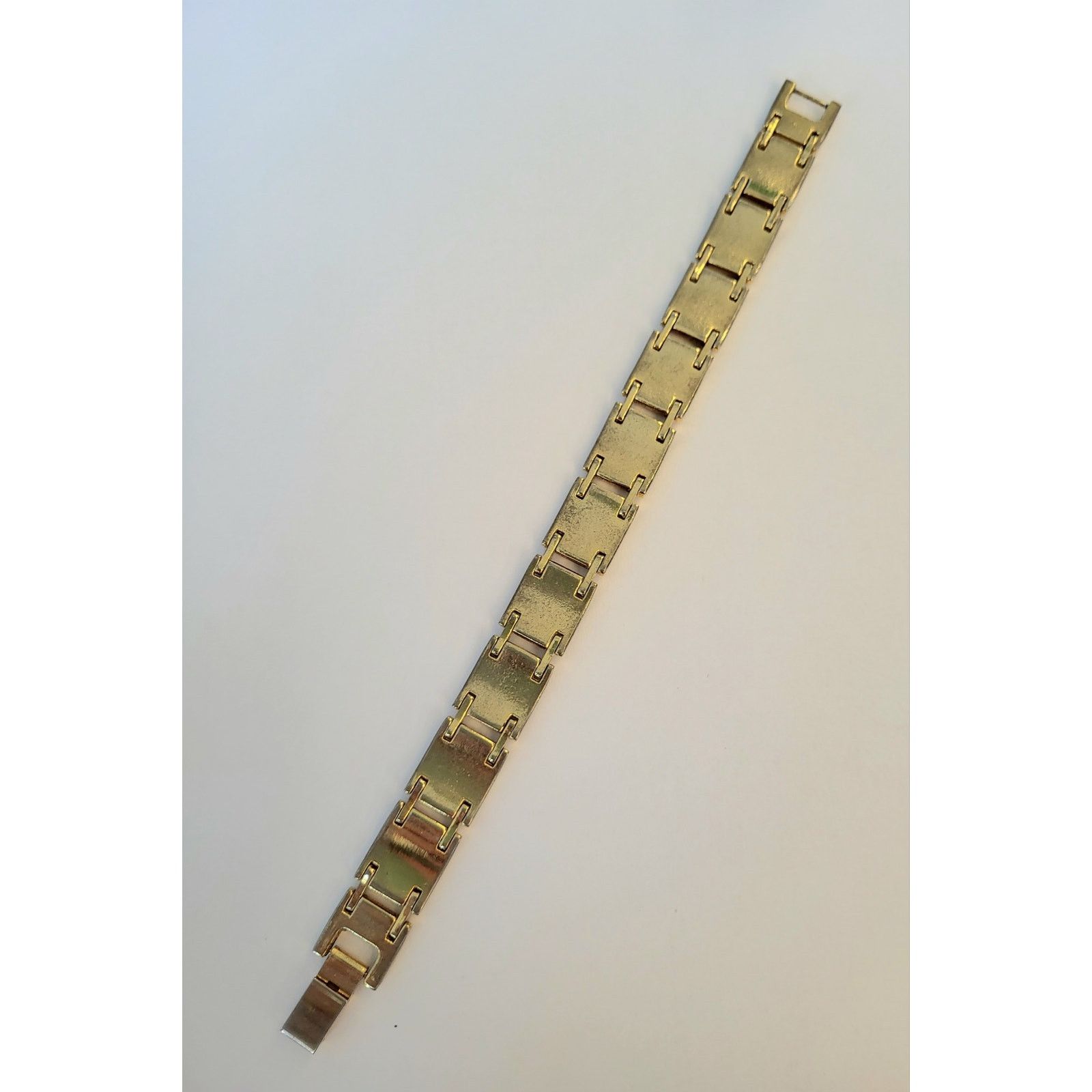 Other Gold Abalone Link Bracelet Vintage Chunky Size ONE SIZE - 7 Thumbnail