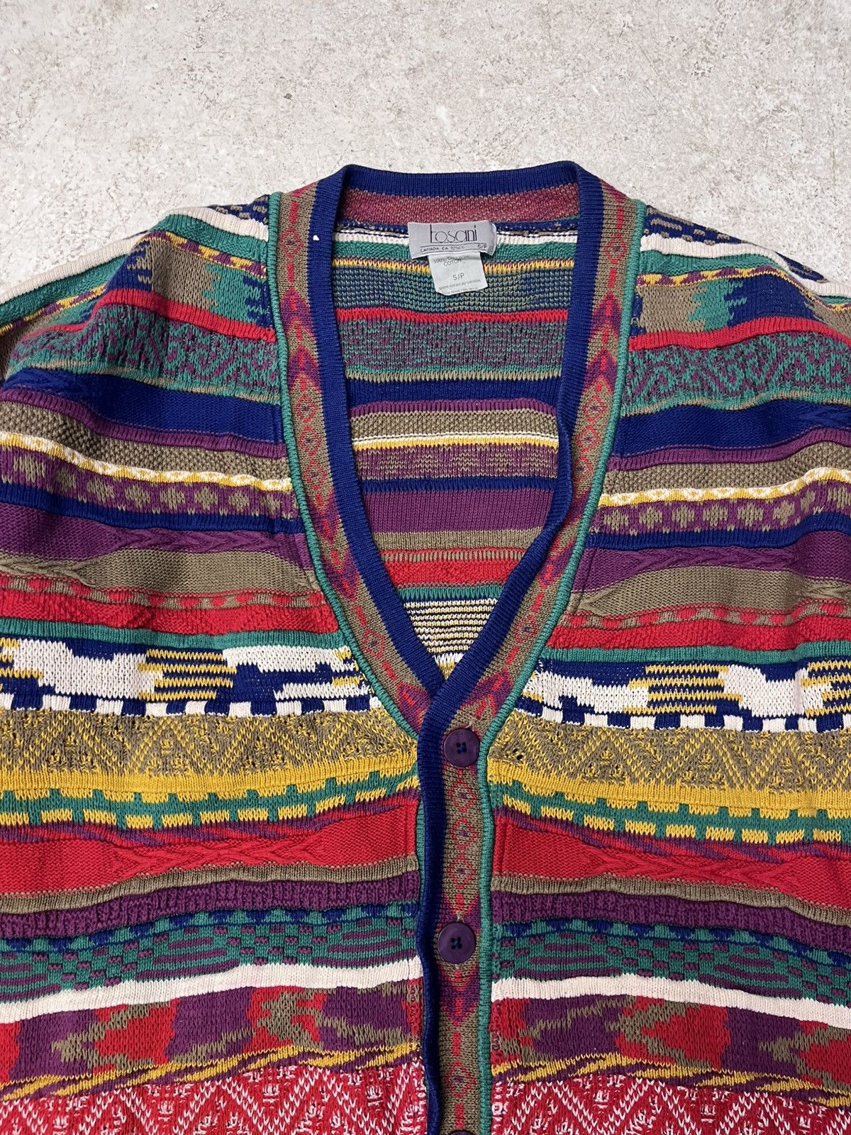 Vintage Vintage coogi style tosani knit sweater Size US S / EU 44-46 / 1 - 1 Thumbnail
