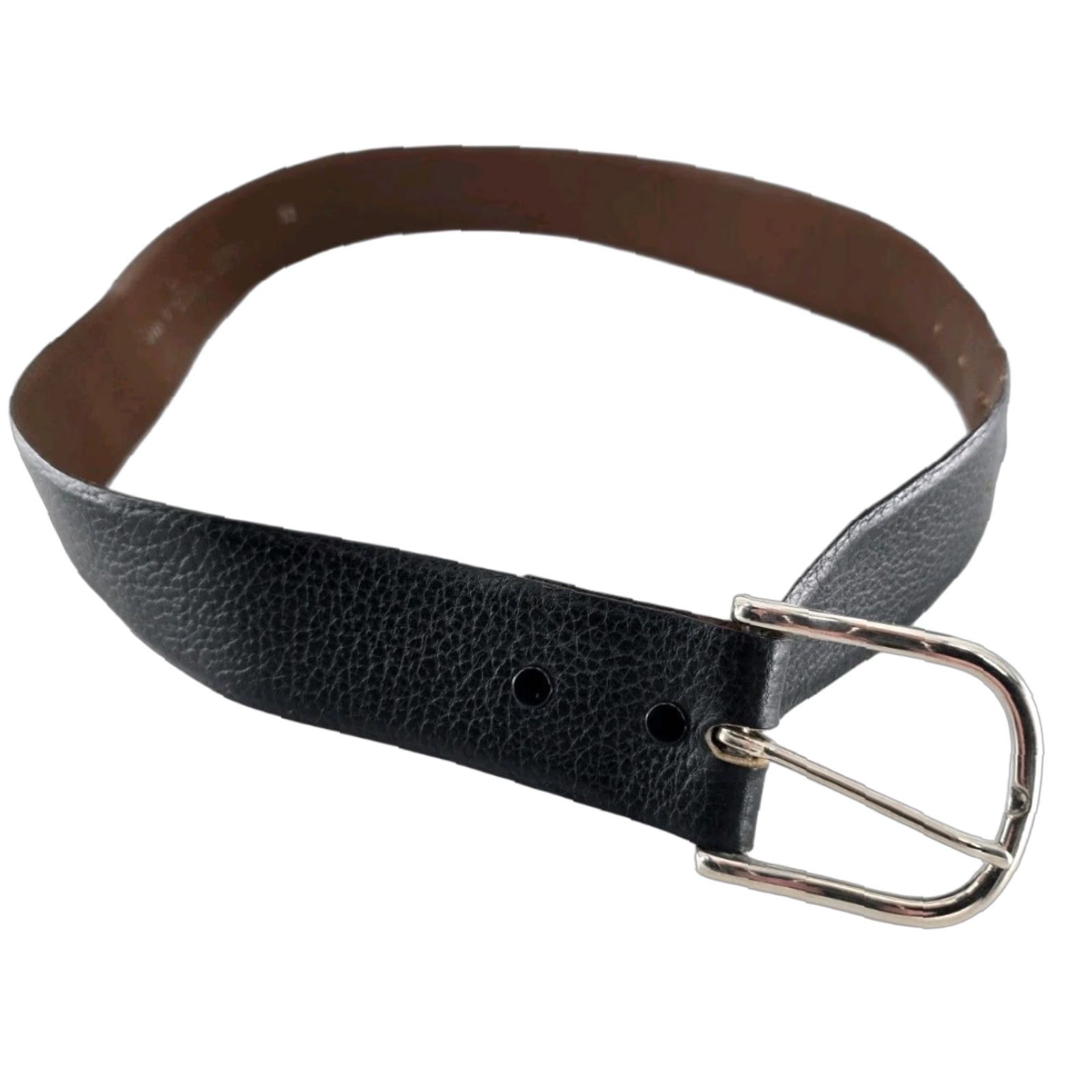 Vintage VINTAGE TownCraft Belt Brown Cowhide Leather Desert Scene Western Belt 32 Men Adult Regular 1.5" Buckle Brown 1940s 1950s Mens Size 32 - 1 Thumbnail