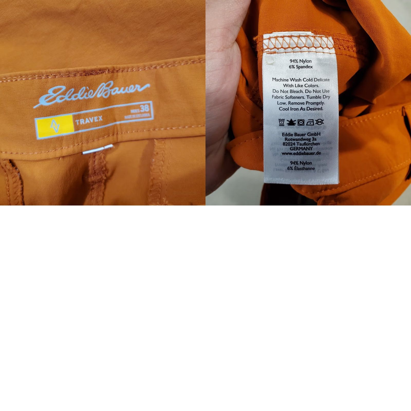 Eddie Bauer Eddie Bauer Travex Shorts Mens 38 Orange Chinos Nylon Hiking Outdoors Fishing Shirt? Size US 38 / EU 54 - 8 Thumbnail