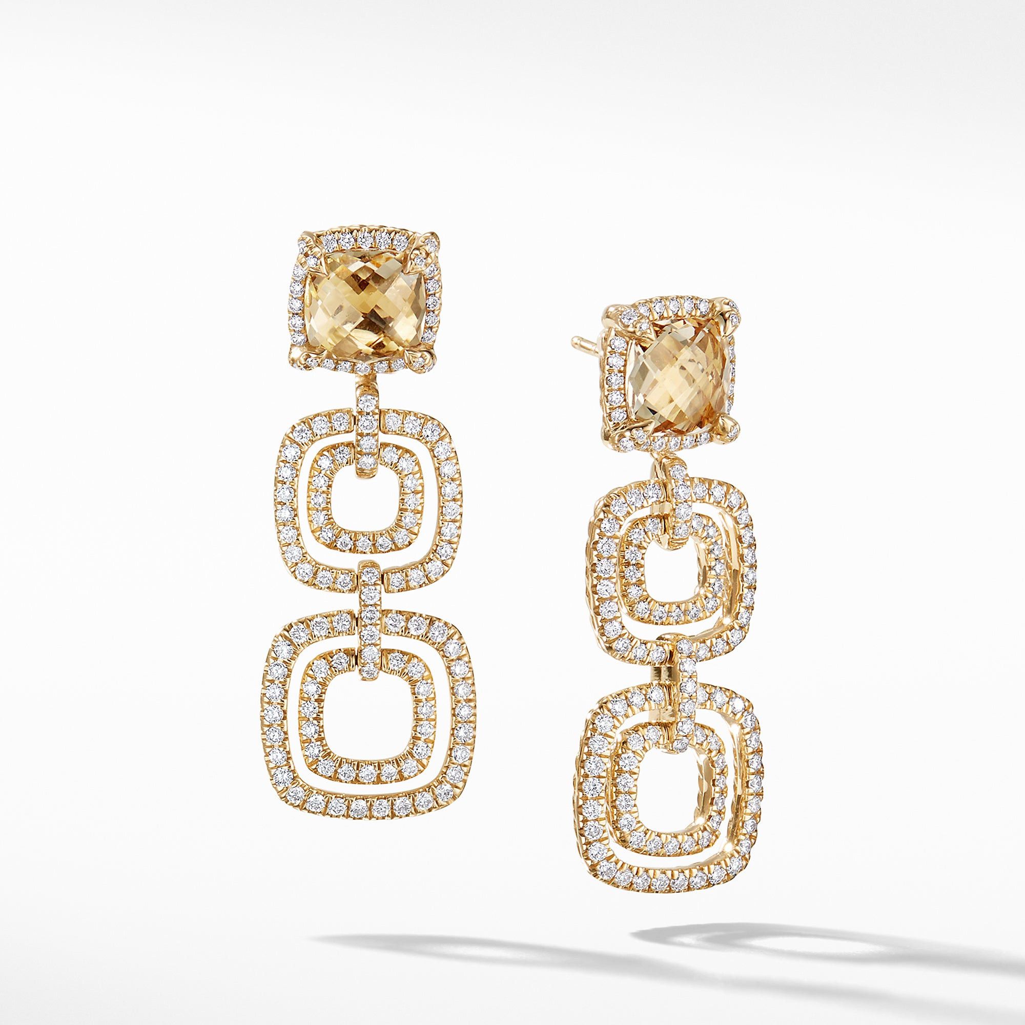David Yurman o1w1db10325 Earring in Champagne and Diamonds in 18K Gold Size ONE SIZE - 1 Preview