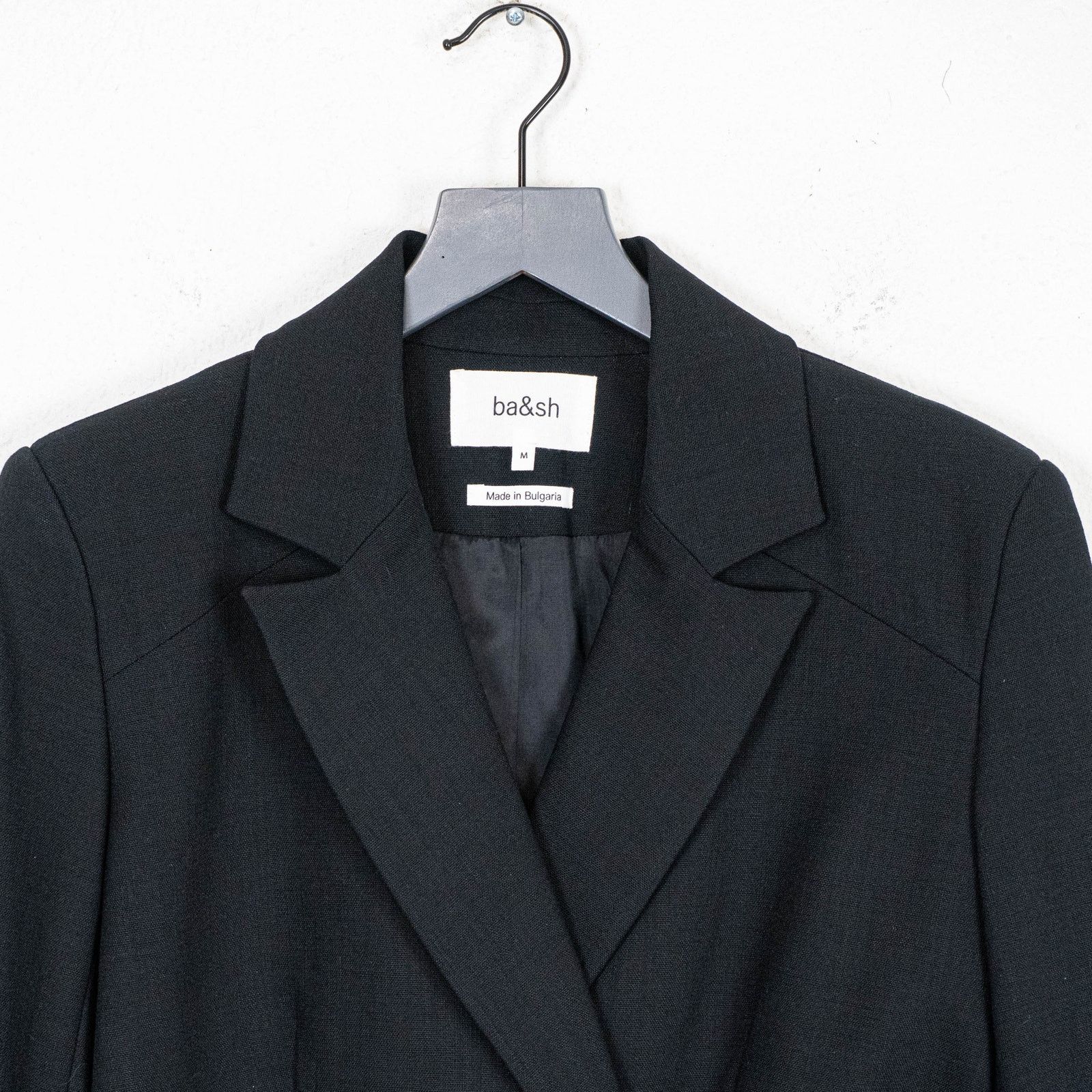 ba&sh BA&SH Cropped Wraparound Blazer Jacket in Black size Medium Size M / US 6-8 / IT 42-44 - 12 Thumbnail