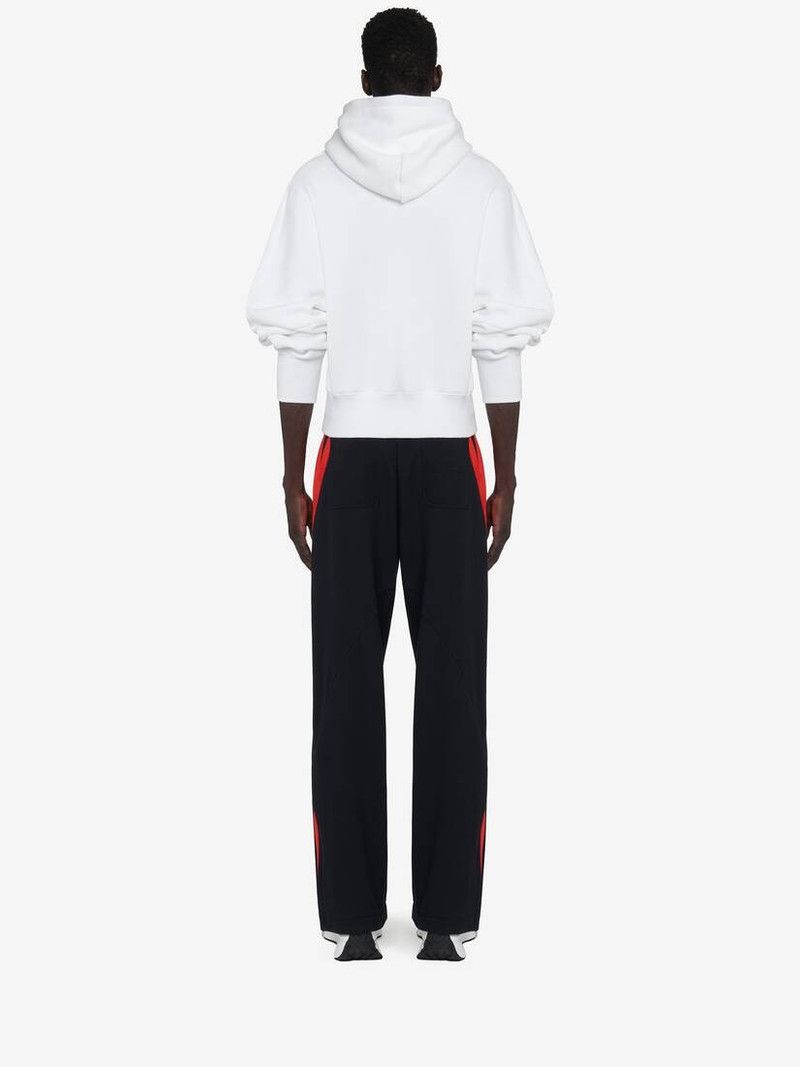 Alexander McQueen o1srvl11e0226 Twisted Stripe Sweatpants & Joggers Black/Red Size US 30 / EU 46 - 4 Thumbnail