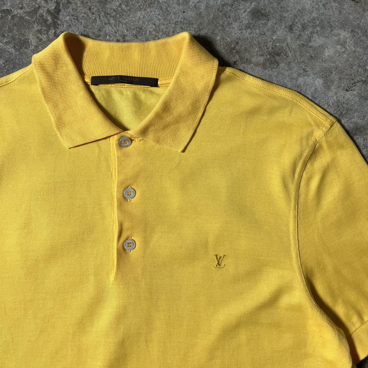 Louis Vuitton Louis Viutton - LV Logo Polo-Shirt - Yellow Size US S / EU 44-46 / 1 - 3 Thumbnail