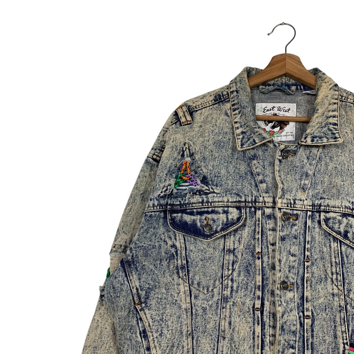 Japanese Brand EAST WEST by Panda Group Stone Wash Denim Jacket #2185-C97 Size US M / EU 48-50 / 2 - 6 Thumbnail