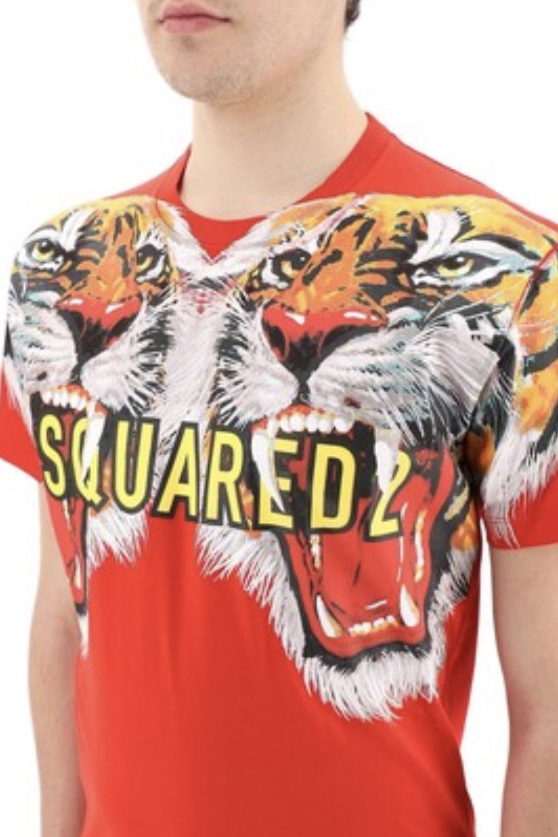 Dsquared2 DSQUARED2 Tiger Printed Unisex Jersey T-Shirt size L Size US L / EU 52-54 / 3 - 2 Thumbnail