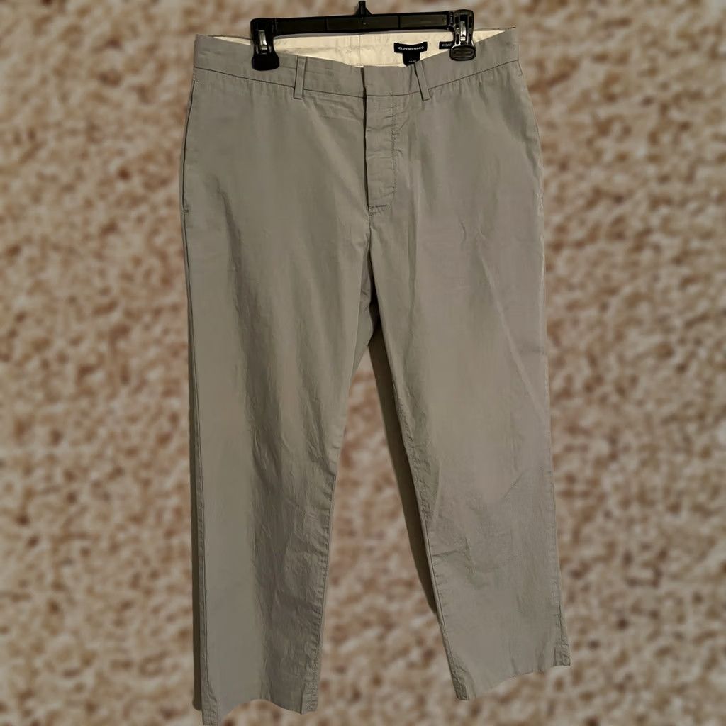 Club Monaco Club Monaco Mens Chino Pants - Light Gray 34x32 Size US 34 / EU 50 - 1 Thumbnail