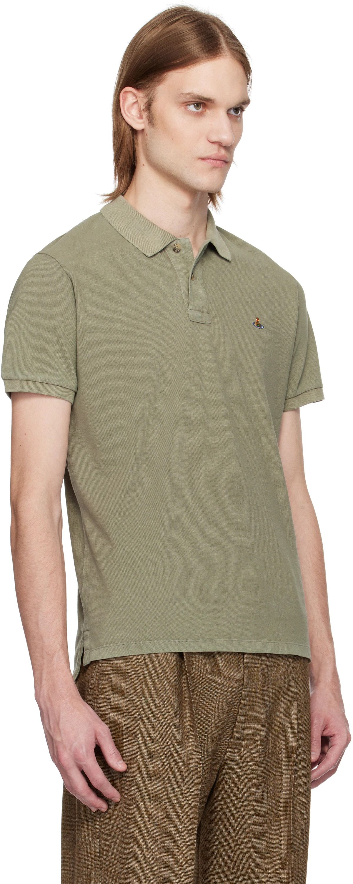 Vivienne Westwood o1f1d3z0426 Classic Polo Shirt in Light Green Size US S / EU 44-46 / 1 - 3 Thumbnail