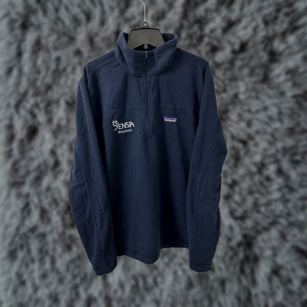 Patagonia Patagonia Micro D Fleece Pullover Mens Sz M Blue 1/4 Zip Long Sleeve Mock Neck Sweater Outdoor Size US M / EU 48-50 / 2 - 1 Thumbnail