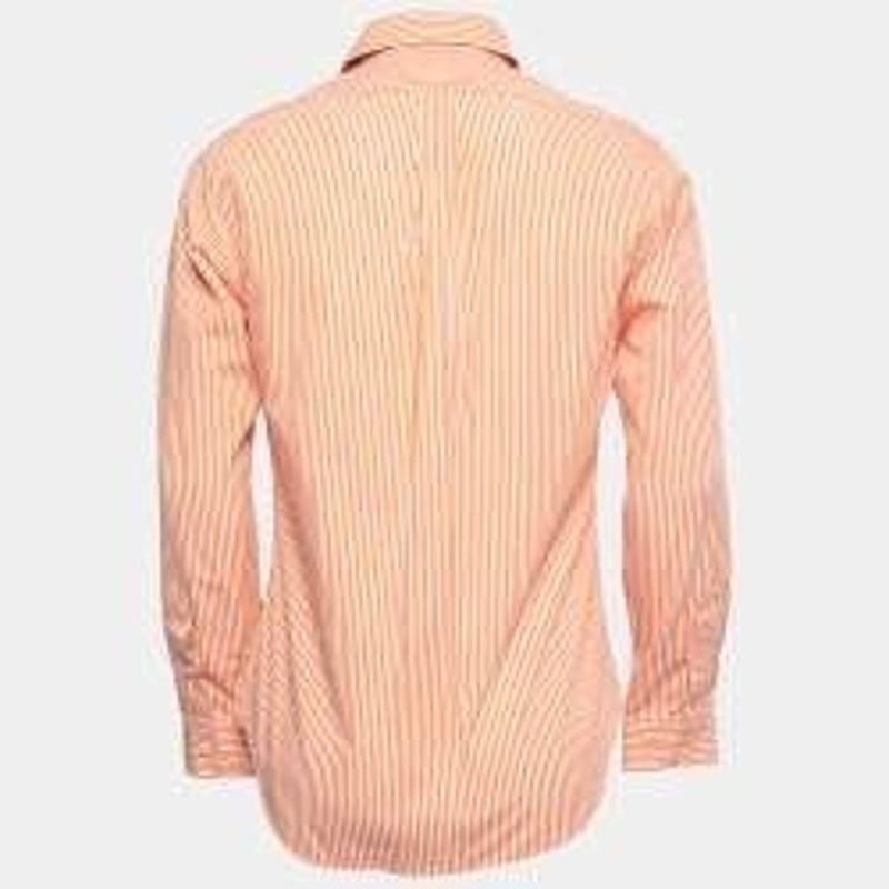 Ralph Lauren Ralph Lauren Classics Orange White Stripe Button Shirt XL Size US XL / EU 56 / 4 - 4 Thumbnail