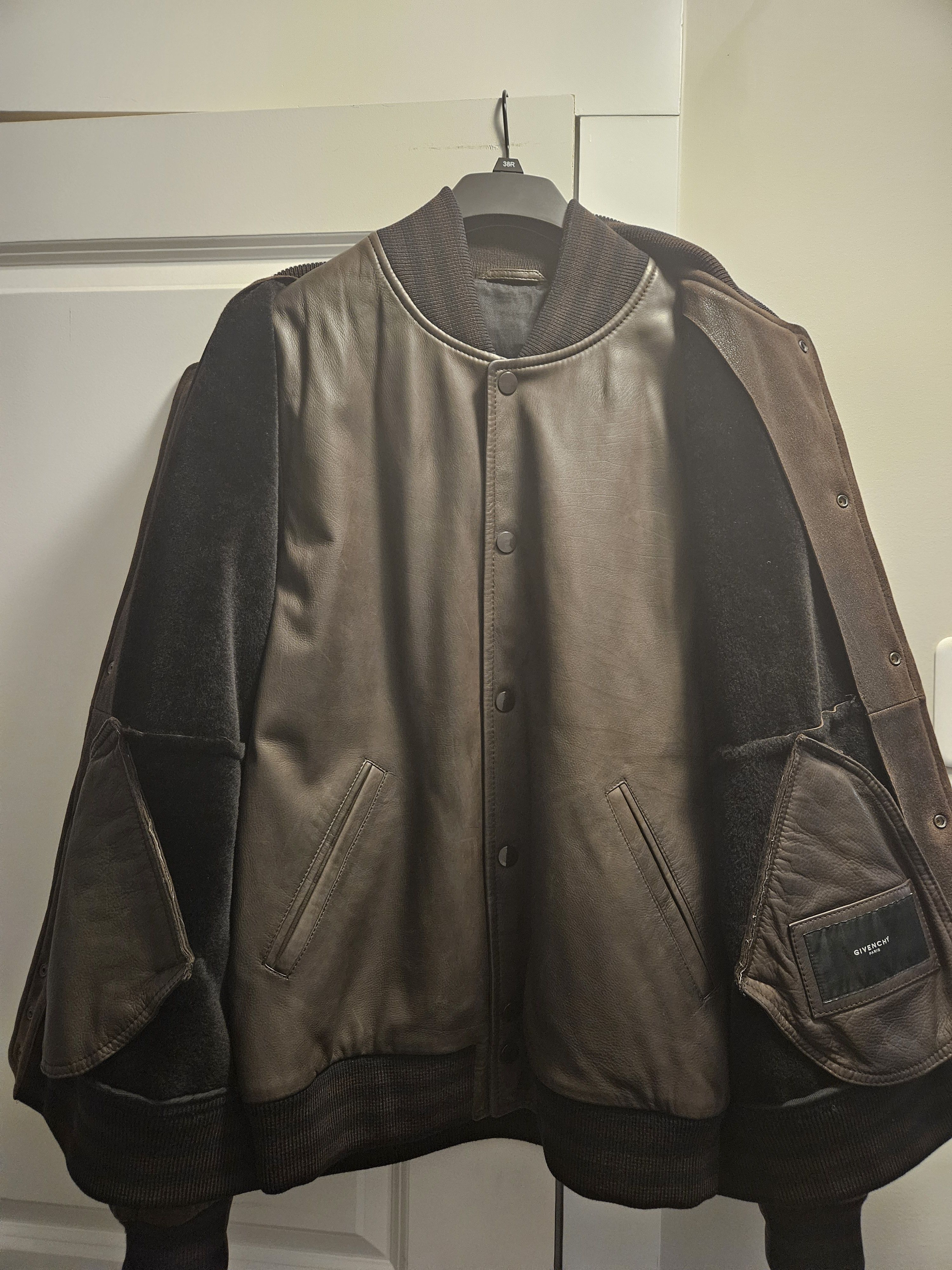 Givenchy Riccardo Tisci Lambskin Leather Bomber Vest Double Jacket Size US L / EU 52-54 / 3 - 3 Thumbnail
