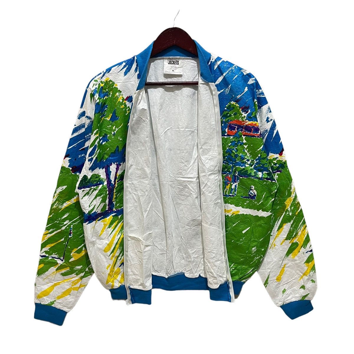 Golf le Fleur Rare Vintage Graphic Design Golf Printed Zipper Light Jacket Size US XL / EU 56 / 4 - 8 Thumbnail