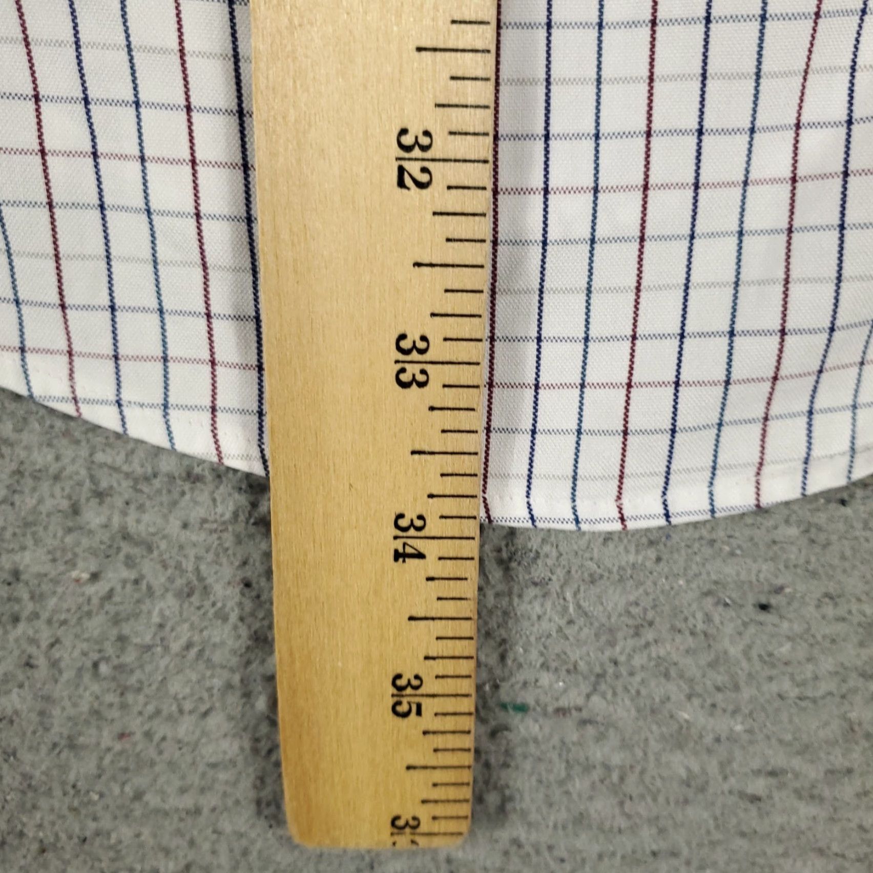 Brooks Brothers Brooks Brothers Shirt Mens 17.5 White Blue Check Dress Button Up Long Sleeve Size 46R - 5 Thumbnail