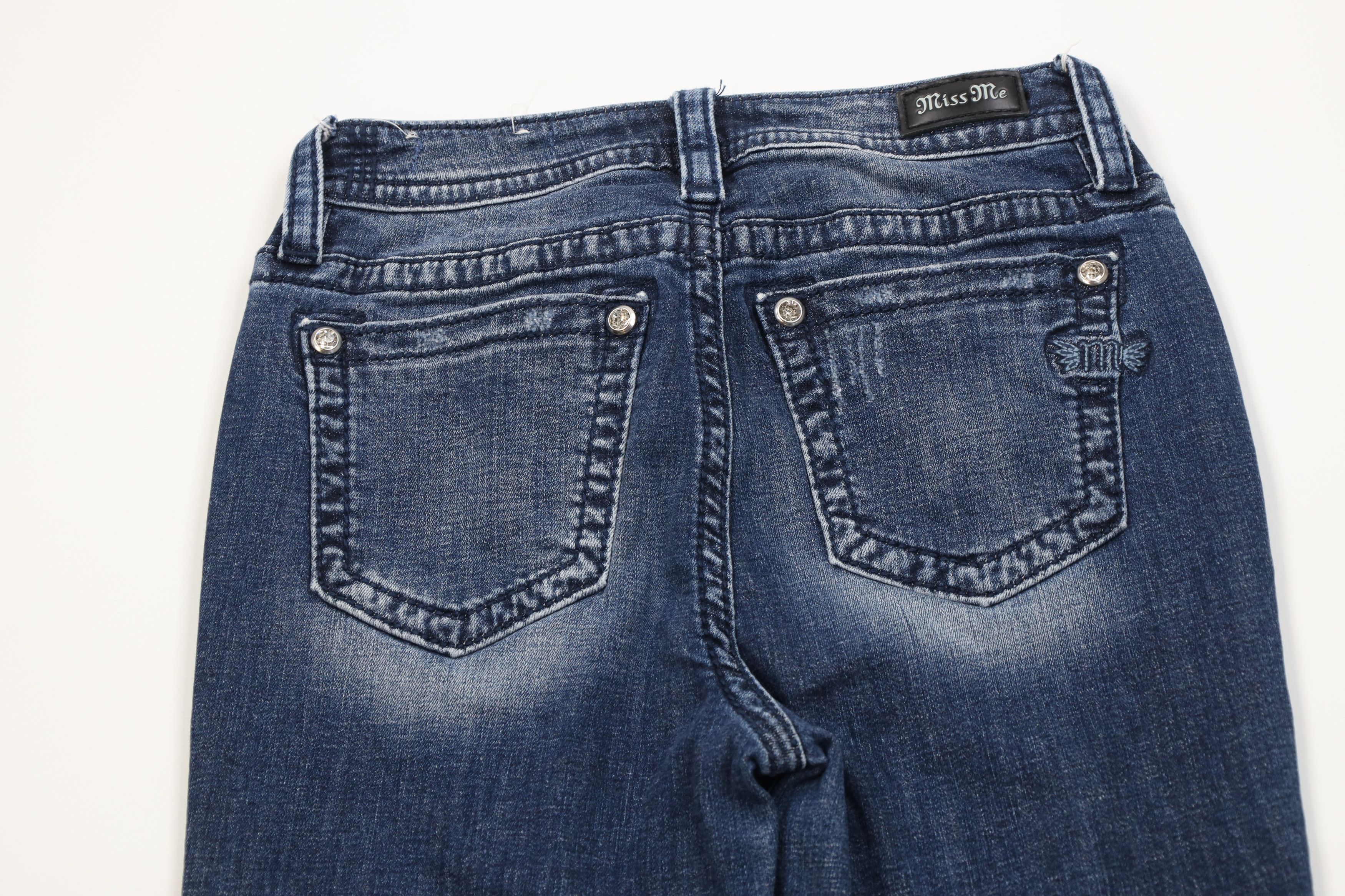 Miss Me Miss Me High Rise Skinny Leg Stretch Denim Jeans Rhinestone Size 26" / US 2 / IT 38 - 8 Thumbnail