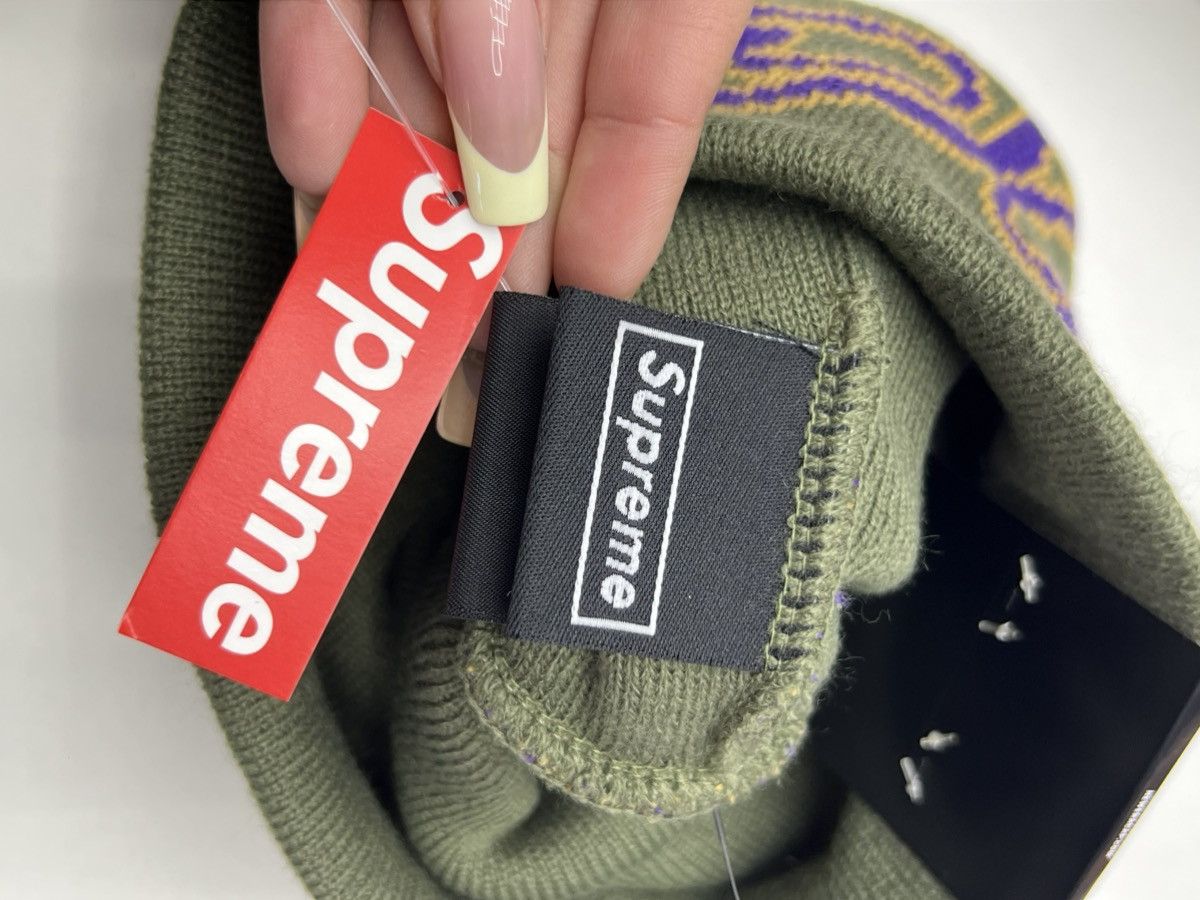 Supreme Supreme New Era Cursive Beanie Size ONE SIZE - 7 Thumbnail