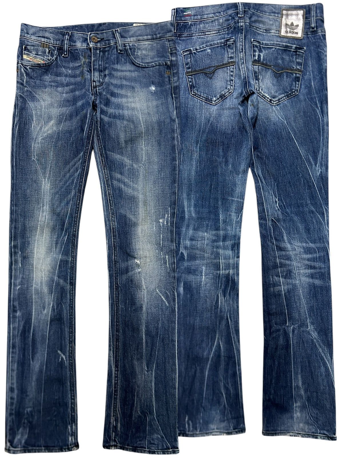 Adidas × Diesel Diesel X Adidas Super Faded Rusty Jeans Size US 29 - 1 Thumbnail