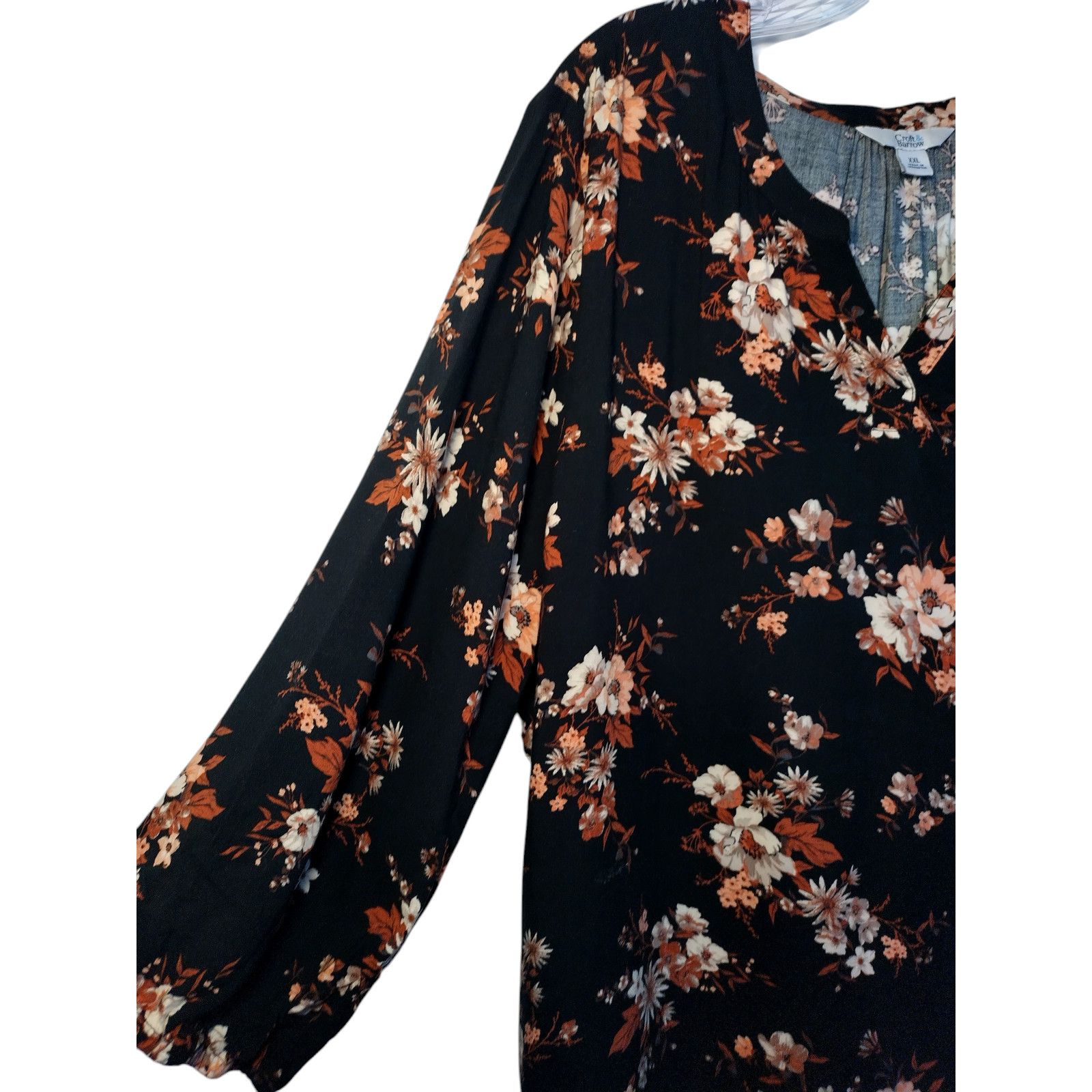 Croft & Barrow Croft & Barrow Womens Long Sleeve Blouse Floral SZ XXL Size XXL / US 16-18 / IT 52-54 - 11 Thumbnail