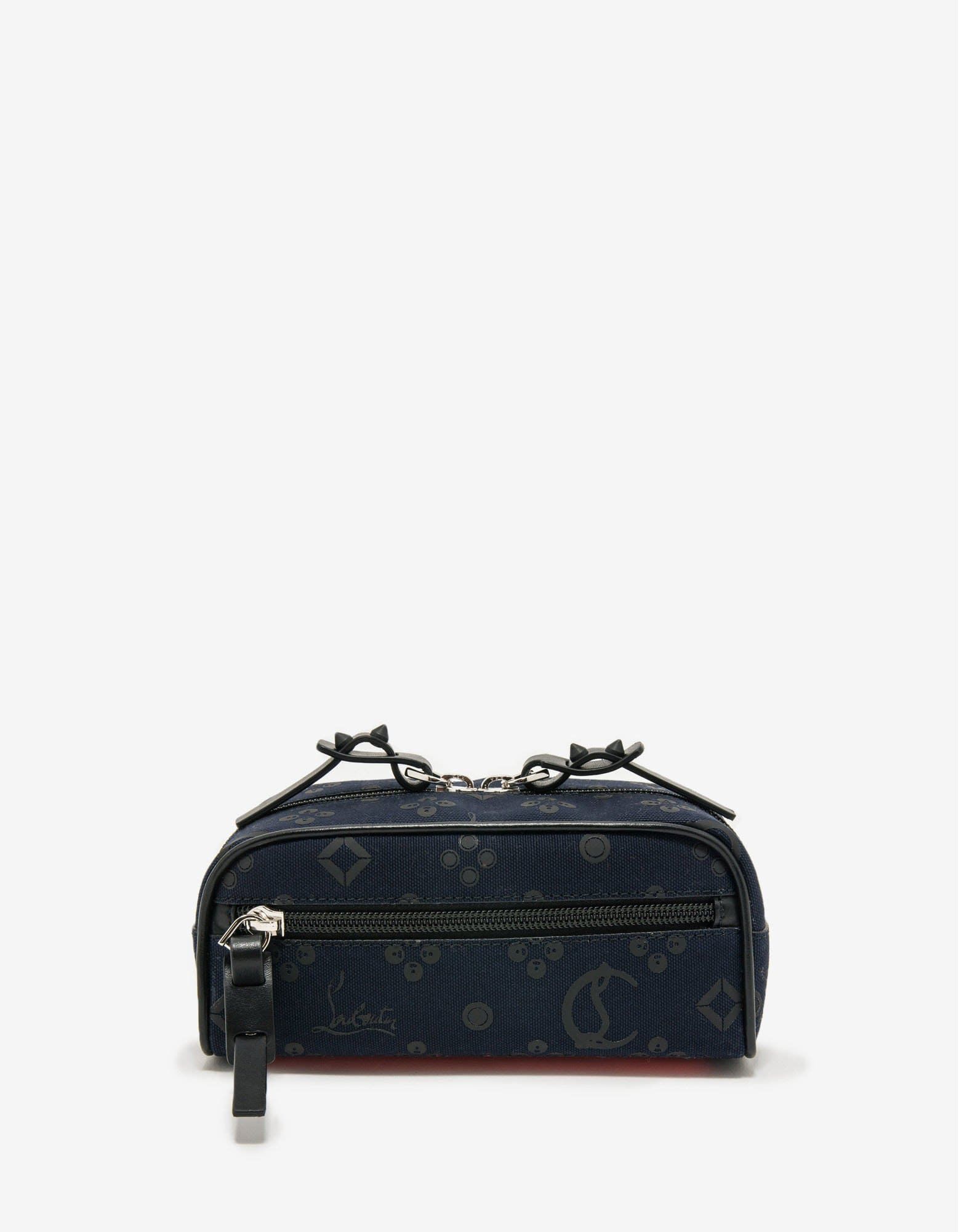 image of Christian Louboutin Blaster Crossbody Navy Blue Loubinthesky Bag, Men's
