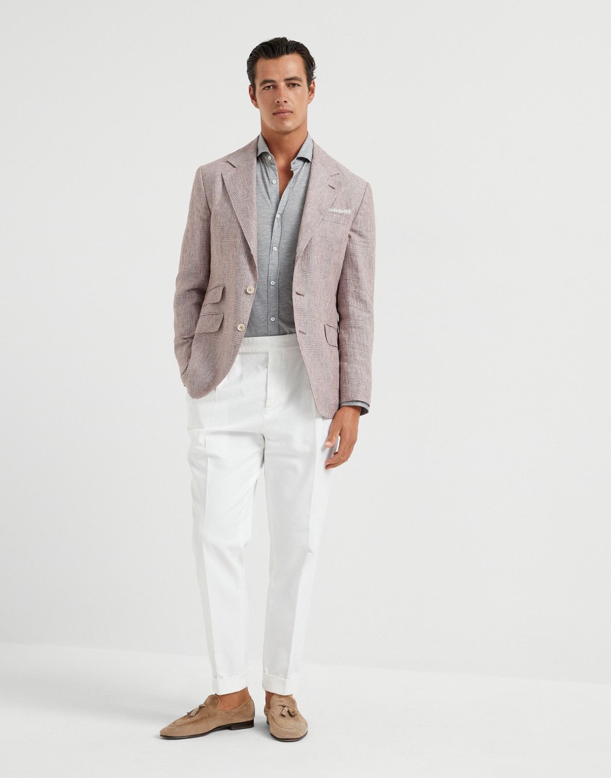 Brunello Cucinelli o1la1rc1a0326 Shirt in Grey Size US S / EU 44-46 / 1 - 3 Thumbnail