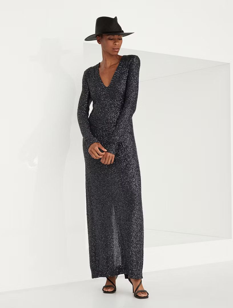 Brunello Cucinelli o1w1db10825 Dress in Dark Grey Size L / US 10 / IT 46 - 6 Thumbnail