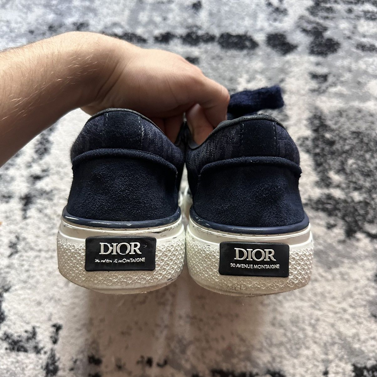 DENIM TEARS × Dior Dior Tears B33 Blue Oblique Denim Peace Sneakers Size US 9.5 / EU 42-43 - 7 Thumbnail