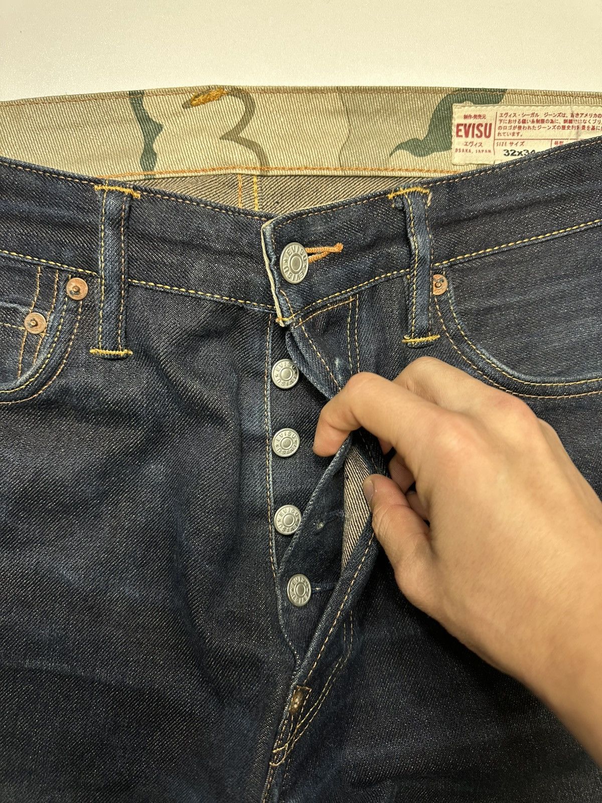 Evisu Vintage Evisu Big Daicock Sevledge Jeans Size US 32 / EU 48 - 12 Thumbnail