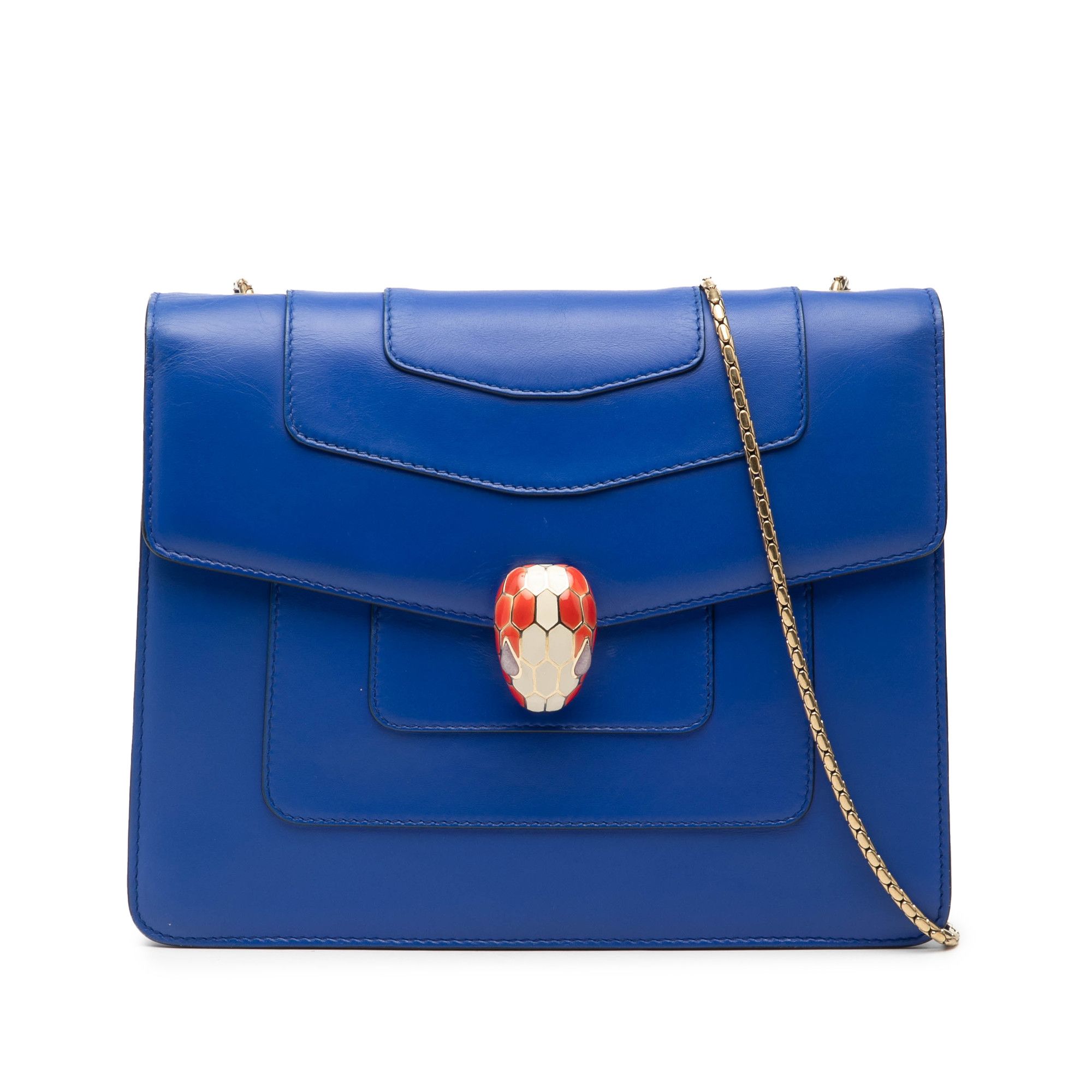 Bvlgari Bvlgari Small Leather Square Serpenti Forever Chain Crossbody Size ONE SIZE - 1 Thumbnail