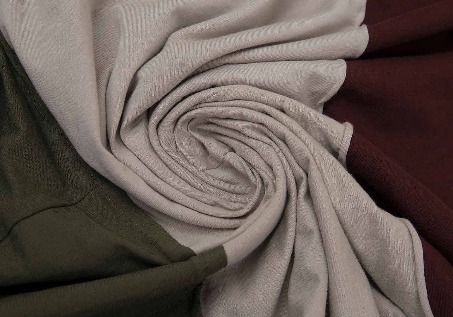 Yohji Yamamoto Outseam Panel Switching Cut Sew Top in Greige Wine Size US M / EU 48-50 / 2 - 14 Thumbnail
