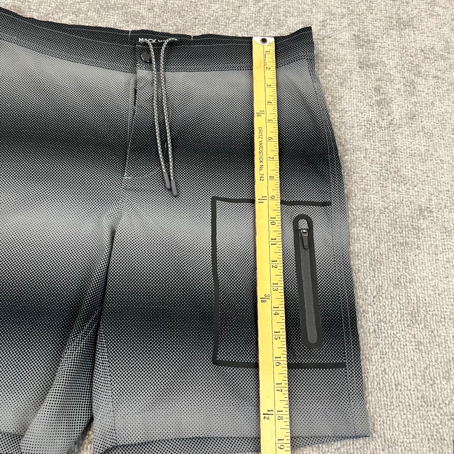 Vintage MACK WELDON Swim Trunks Mens 32 Grey Board Shorts Unlined 8" 31/32 Bathing Suit Beach Outdoor Sports Mens Size US 32 / EU 48 - 7 Thumbnail