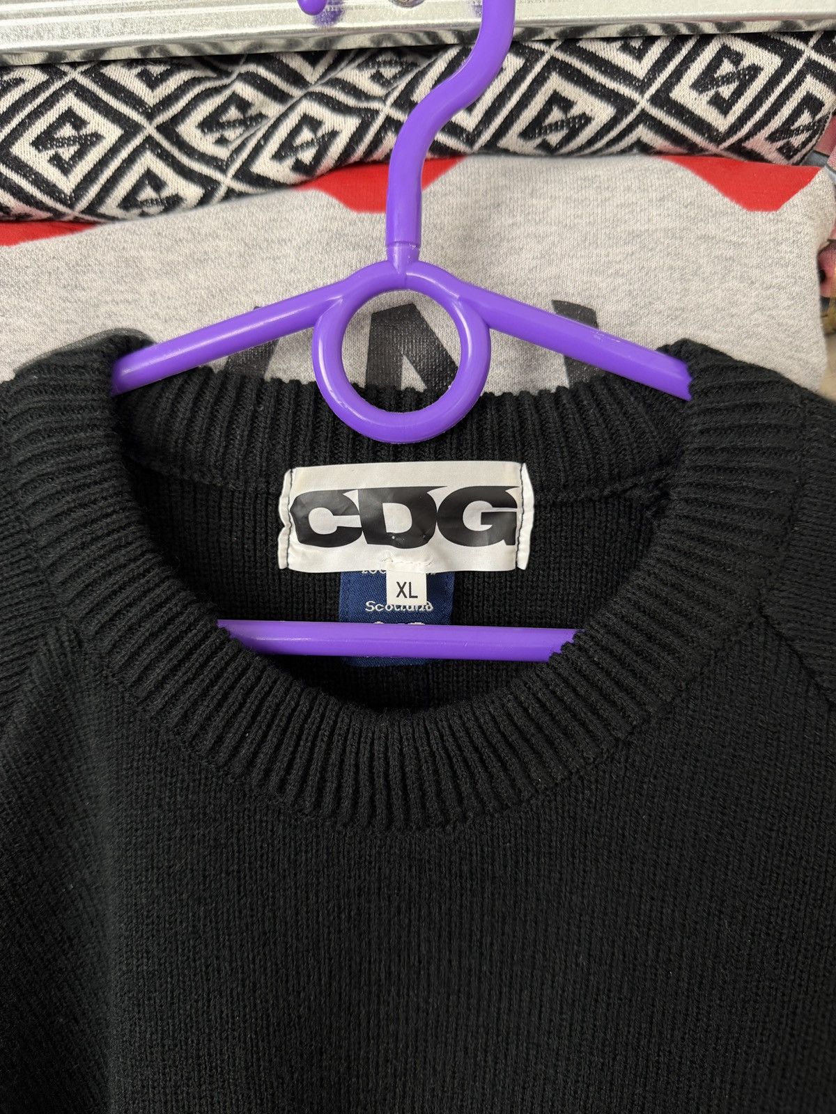 Comme des Garcons CDG Big Logo Sweater Size XL / US 12-14 / IT 48-50 - 11 Thumbnail