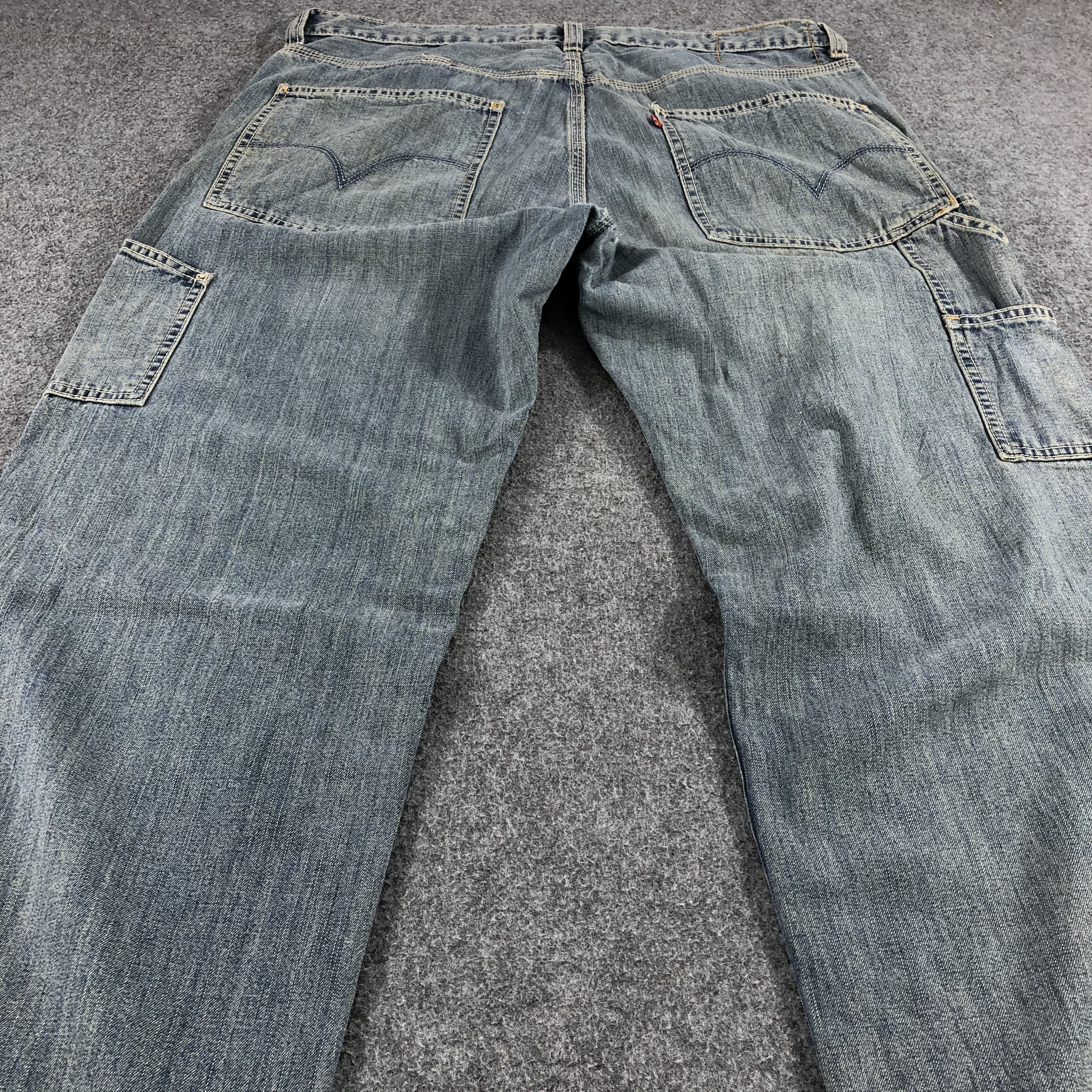 Levi's Vintage 90s Light Wash Levis Carpenter Jeans-J1236 Size US 37 - 4 Thumbnail
