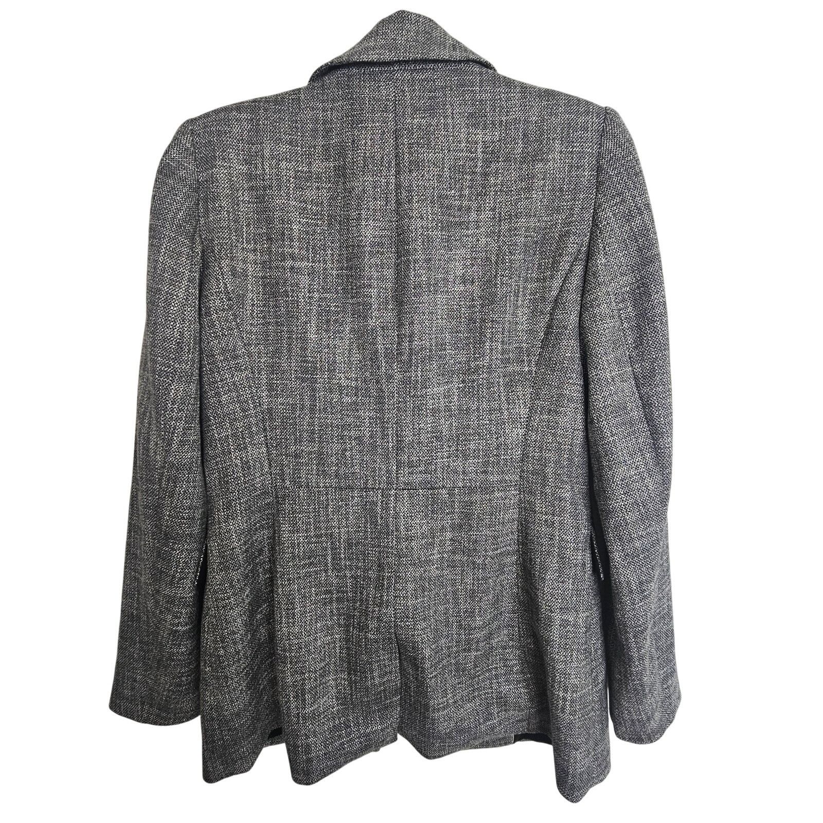 White House Black Market White House Black Market Blazer Gray One-Button Blazer 8 Size M / US 6-8 / IT 42-44 - 8 Thumbnail