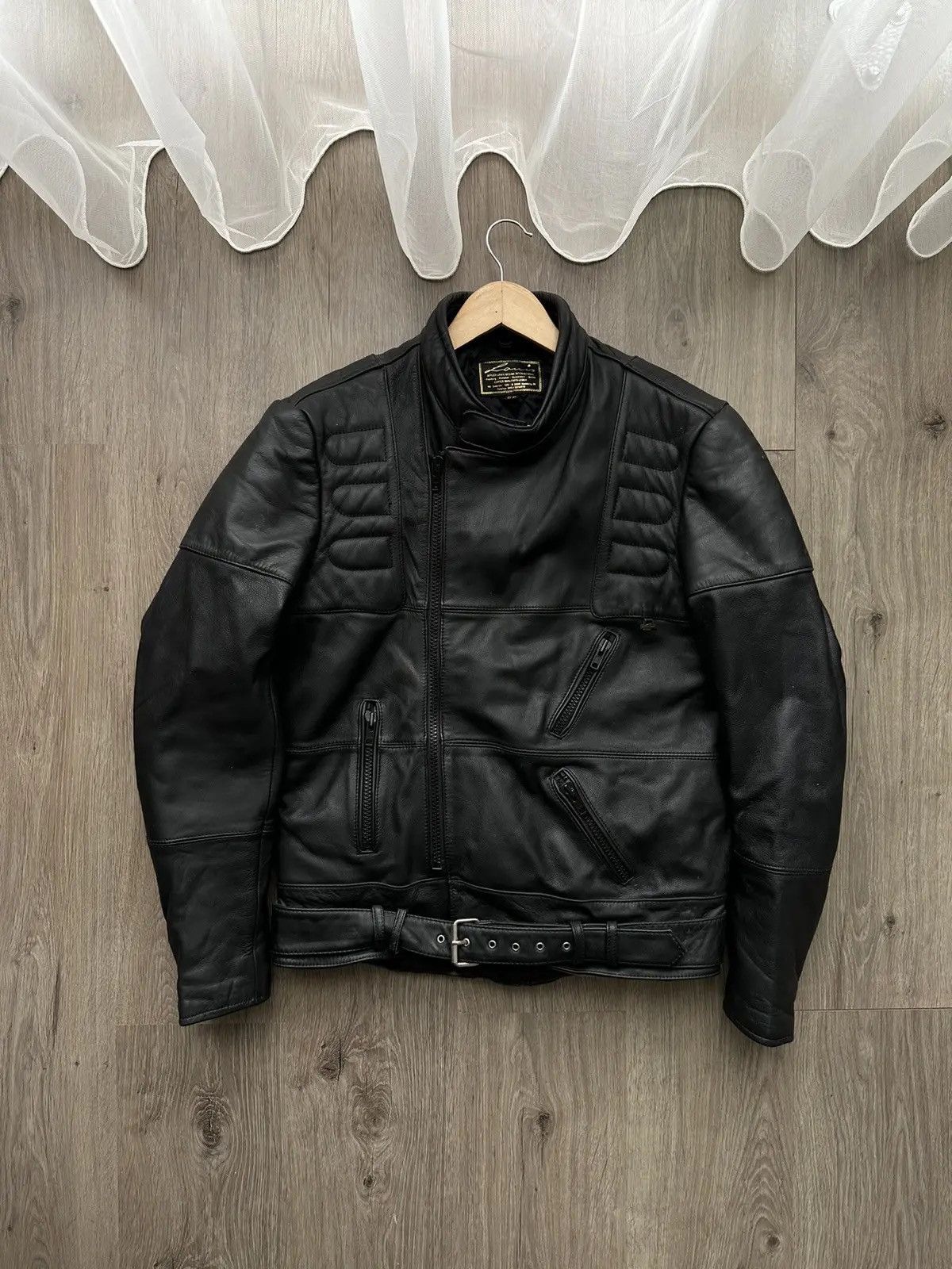 Louis W. × Lui's × Vintage Vintage LOUIS Black International Biker Motorcycle Jacket Size US M / EU 48-50 / 2 - 2 Thumbnail