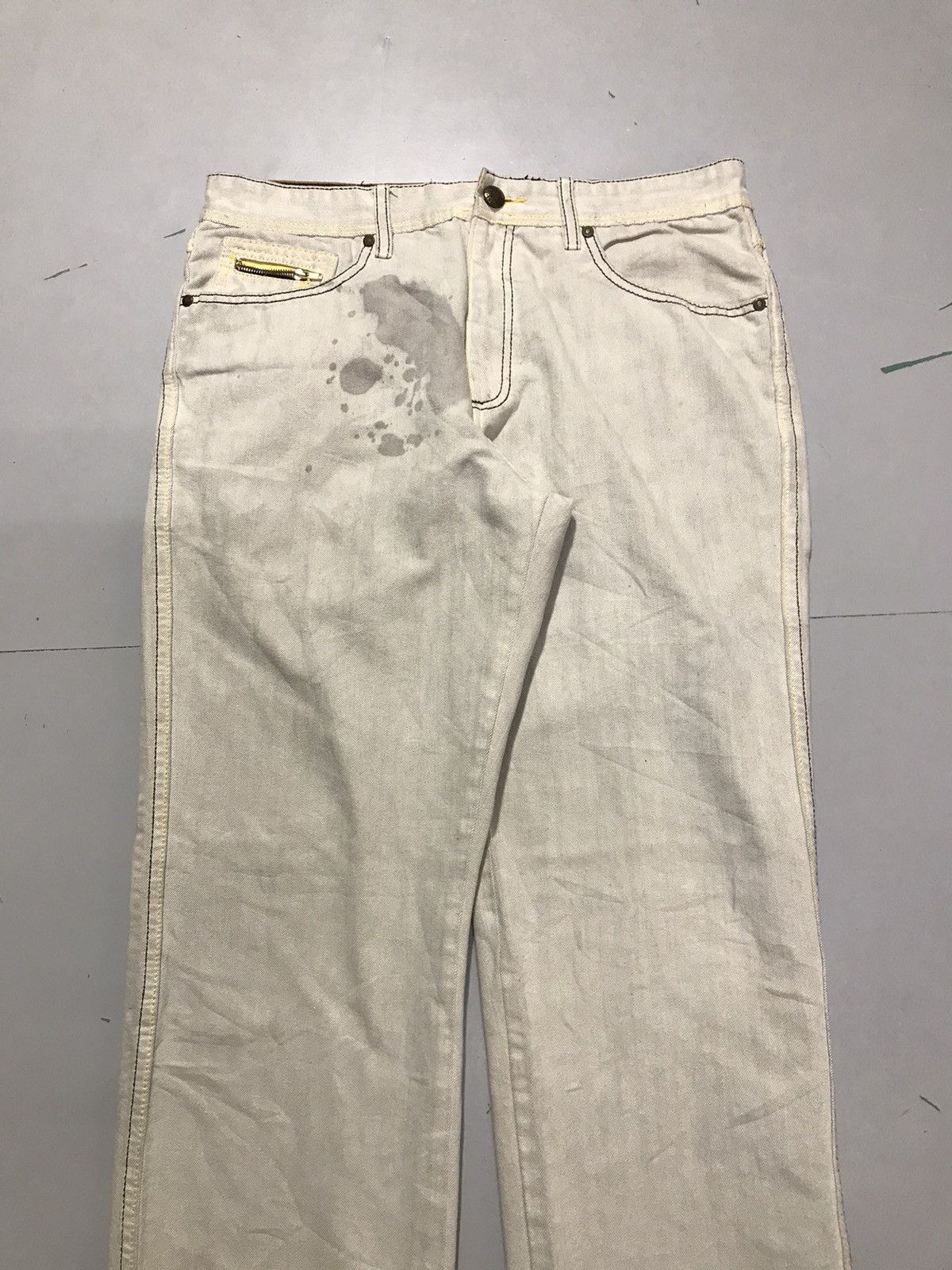 Pelle Pelle Vintage pelle pelle embroidered denim Size US 34 / EU 50 - 4 Thumbnail