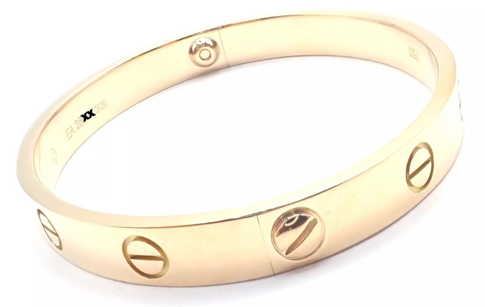 Cartier Cartier 18k Yellow Gold Love Bangle Bracelet Size 16 Paper Size ONE SIZE - 4 Thumbnail