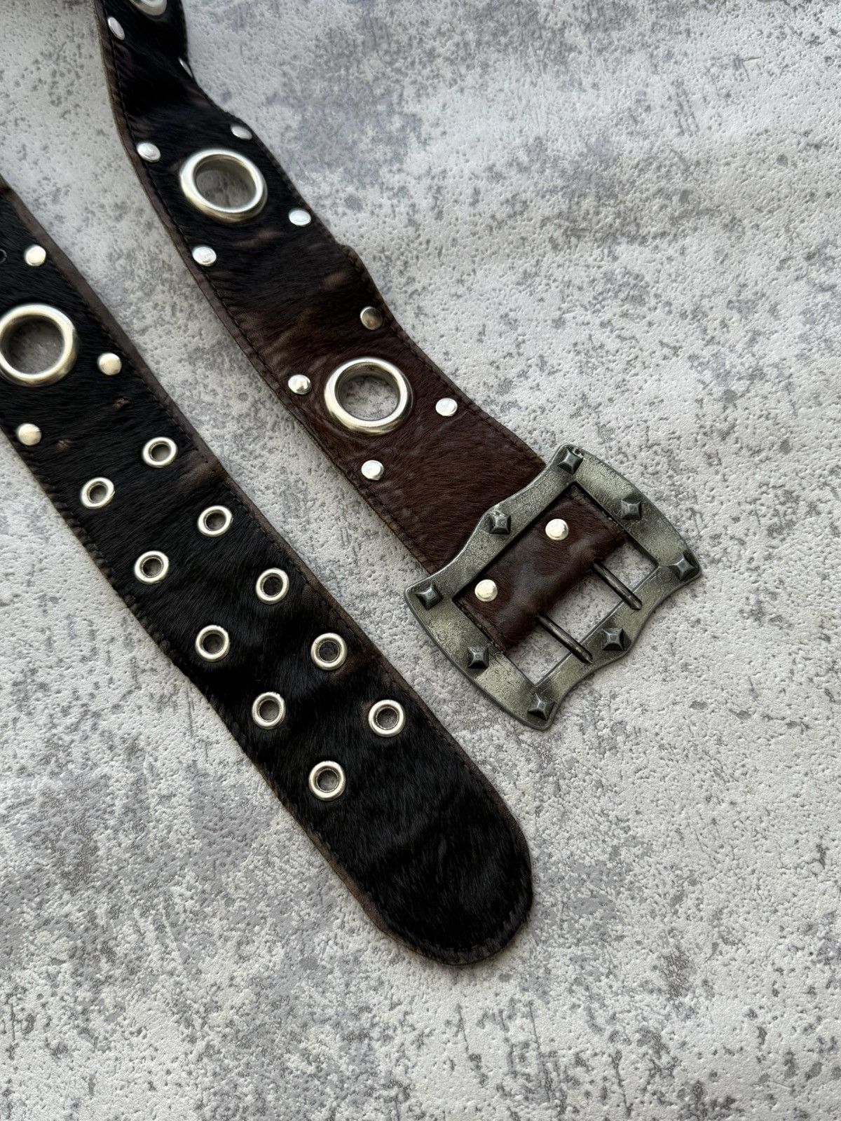Designer Vintage COW Leather Y2K Belt Size ONE SIZE - 2 Thumbnail