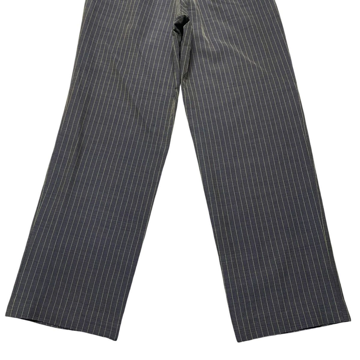 Yohji Yamamoto Vintage WORKSHOP BY YOHJI YAMAMOTO Striped Trouser Size 26" / US 2 / IT 38 - 12 Thumbnail