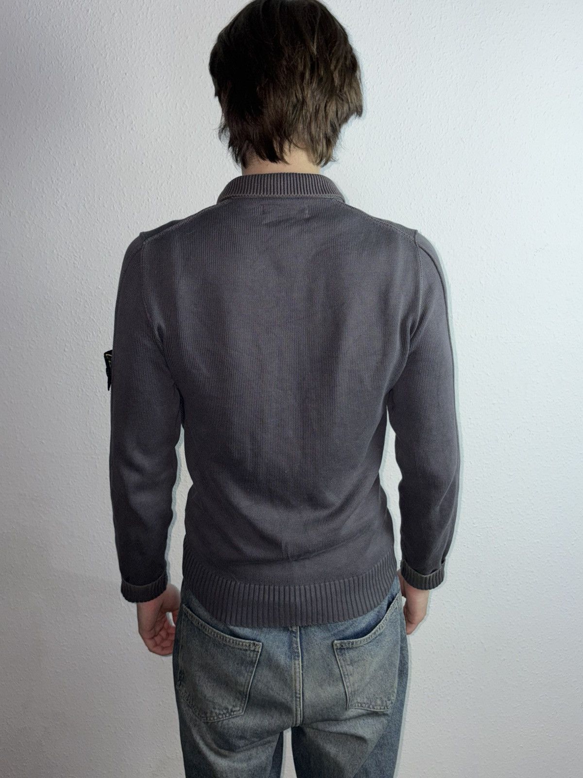 Stone Island 00s Vintage Stone Island Vintage Knitted Sweater 1/3 Zip Size US L / EU 52-54 / 3 - 5 Thumbnail